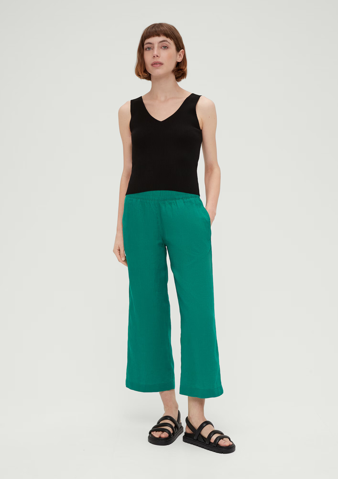 s.Oliver Pantaloni verde - Pled.ro