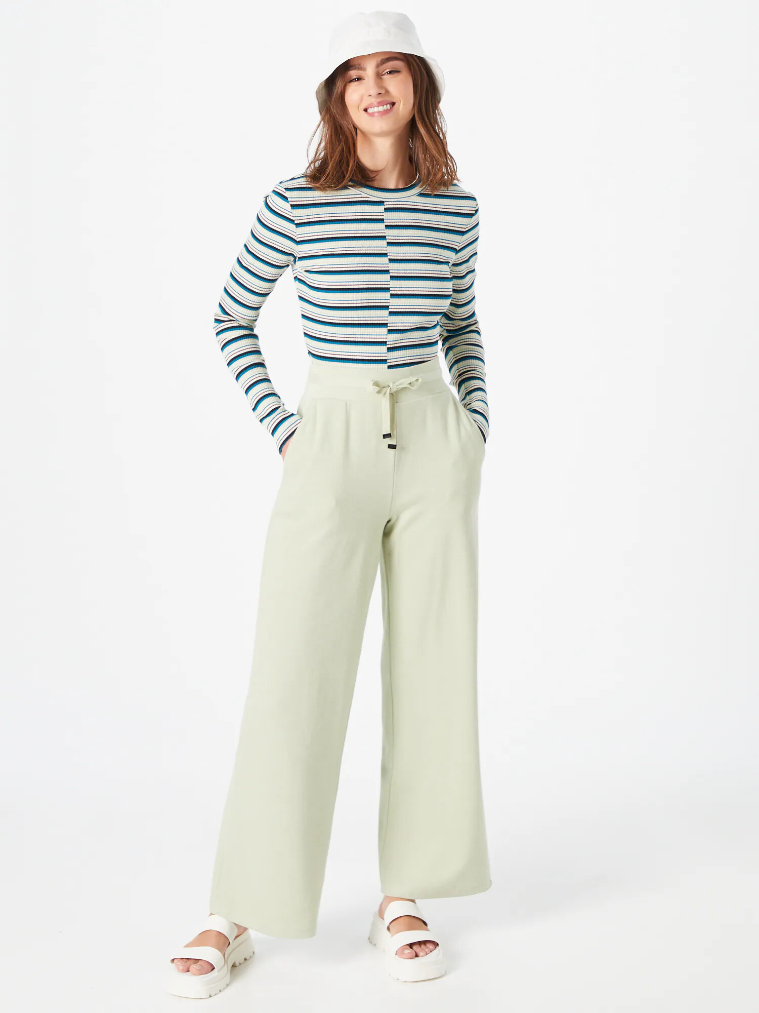 s.Oliver Pantaloni verde pastel - Pled.ro