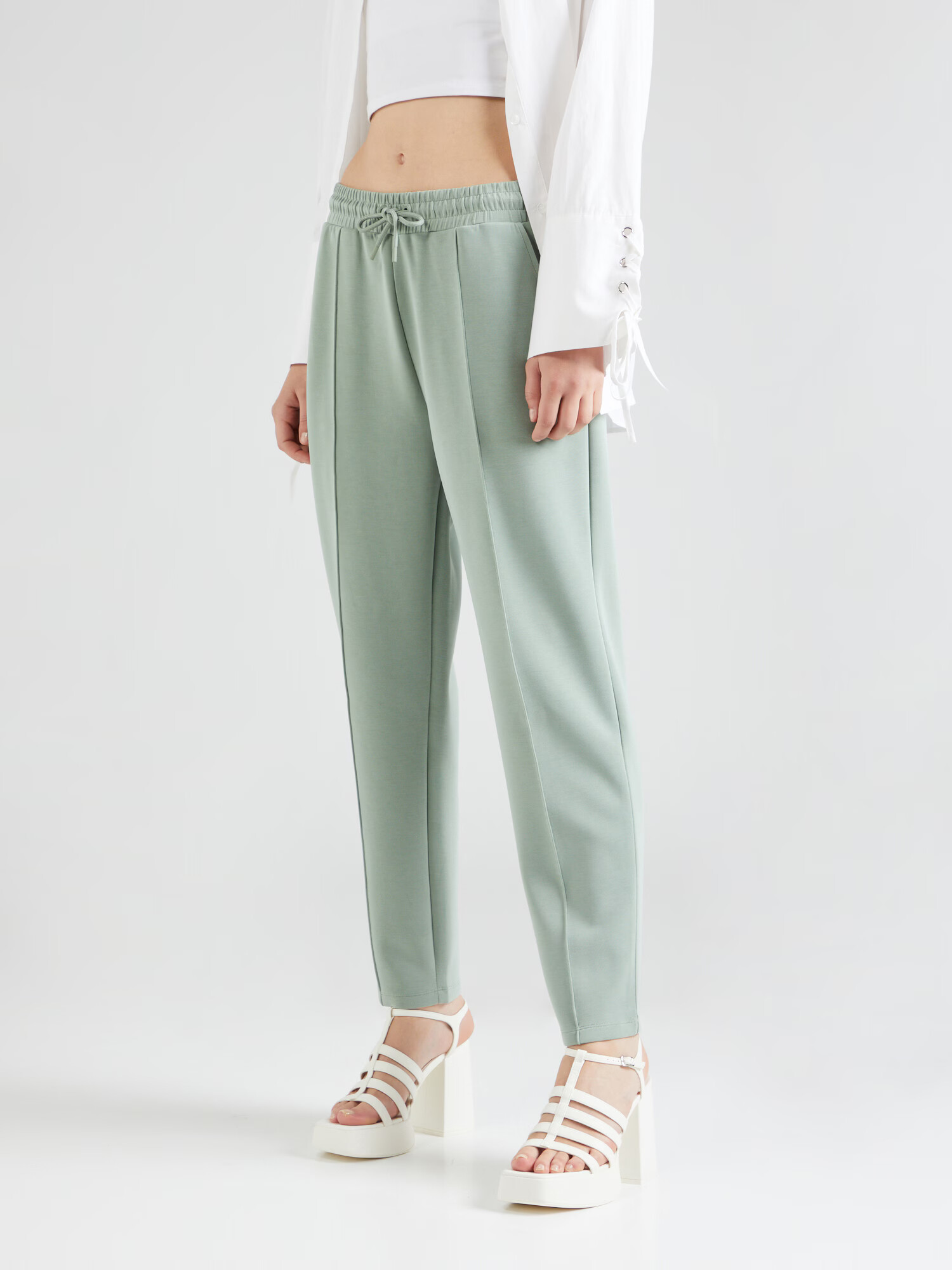 s.Oliver Pantaloni verde pastel - Pled.ro