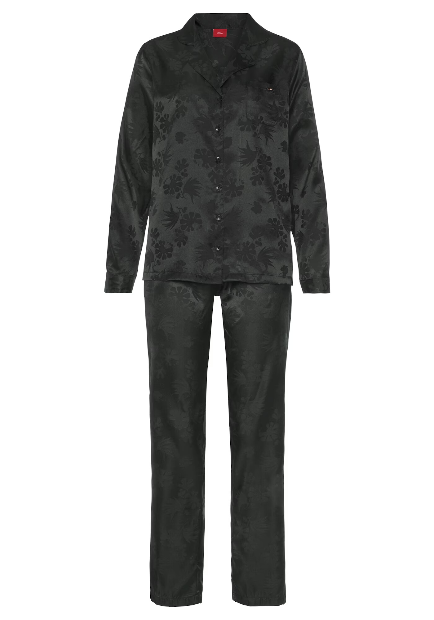 s.Oliver Pijama negru - Pled.ro