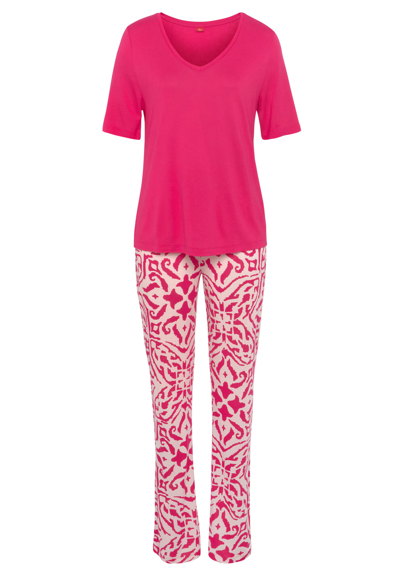 s.Oliver Pijama roz / alb - Pled.ro