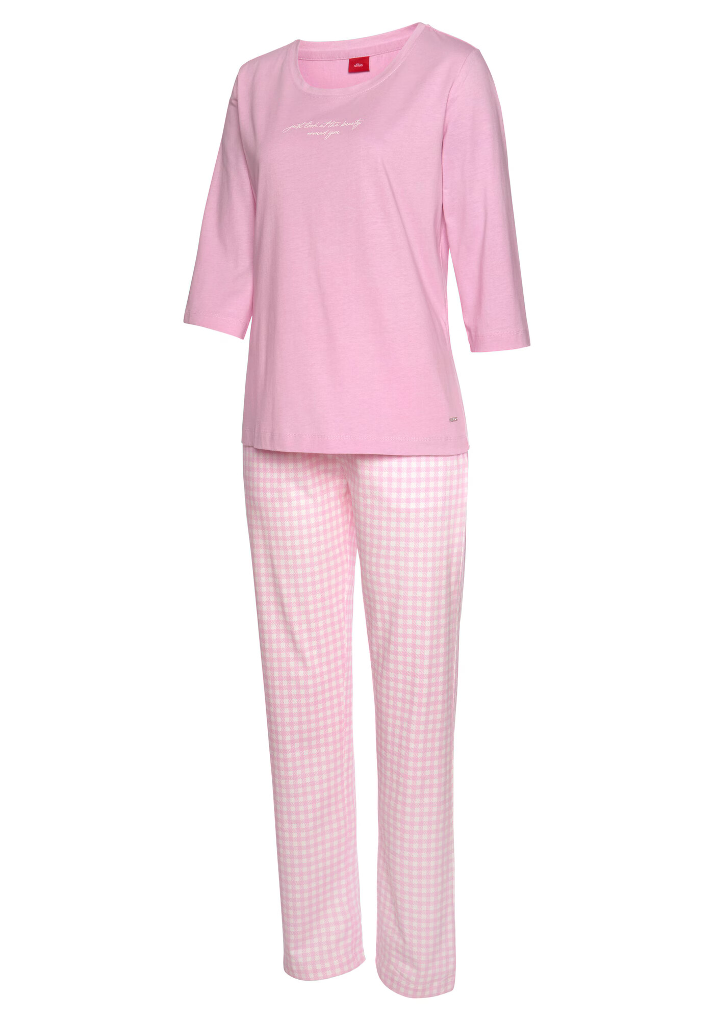 s.Oliver Pijama roz / roz deschis / alb - Pled.ro