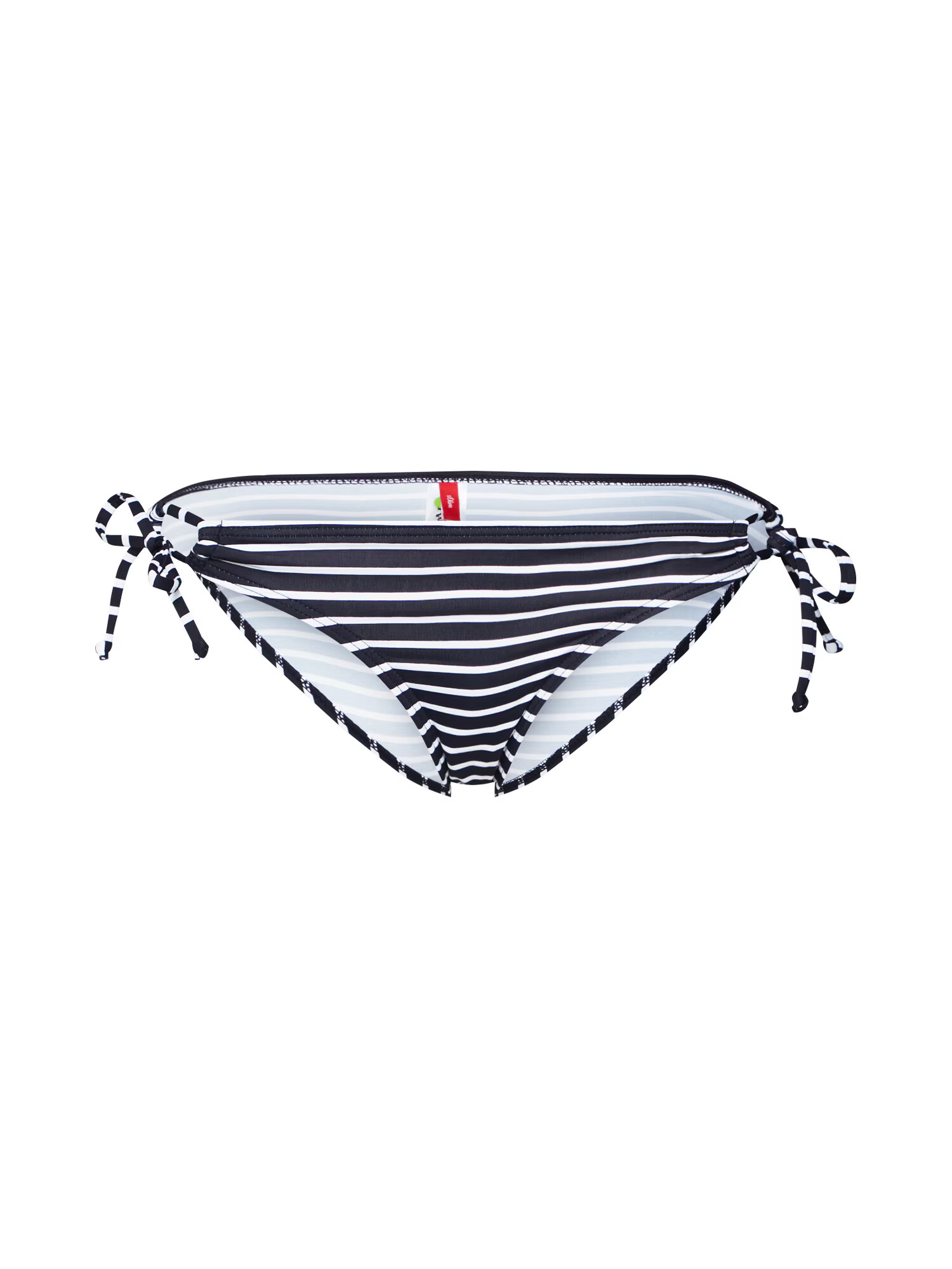 s.Oliver Slip costum de baie negru / alb - Pled.ro