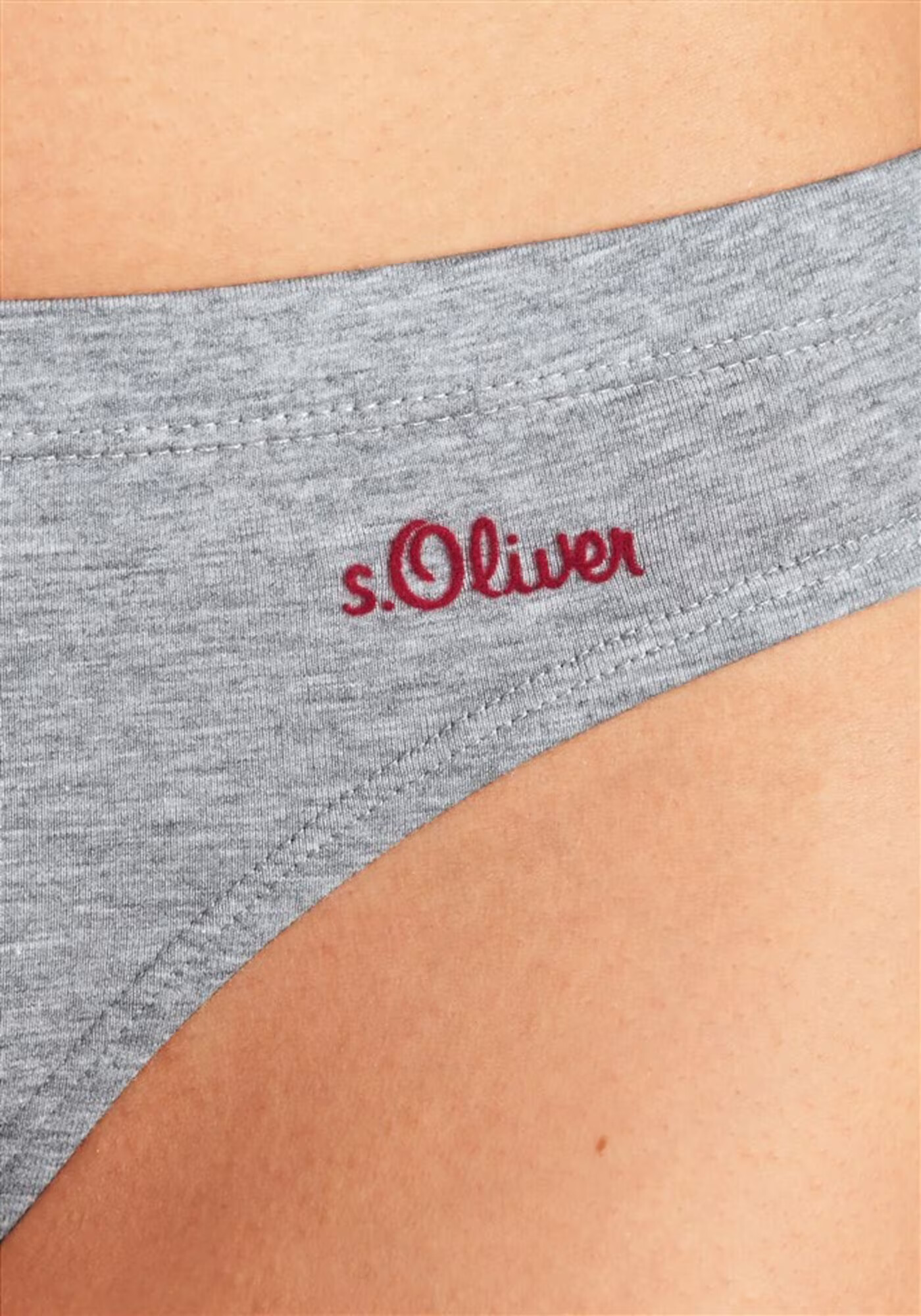 s.Oliver Slip gri / negru / alb - Pled.ro