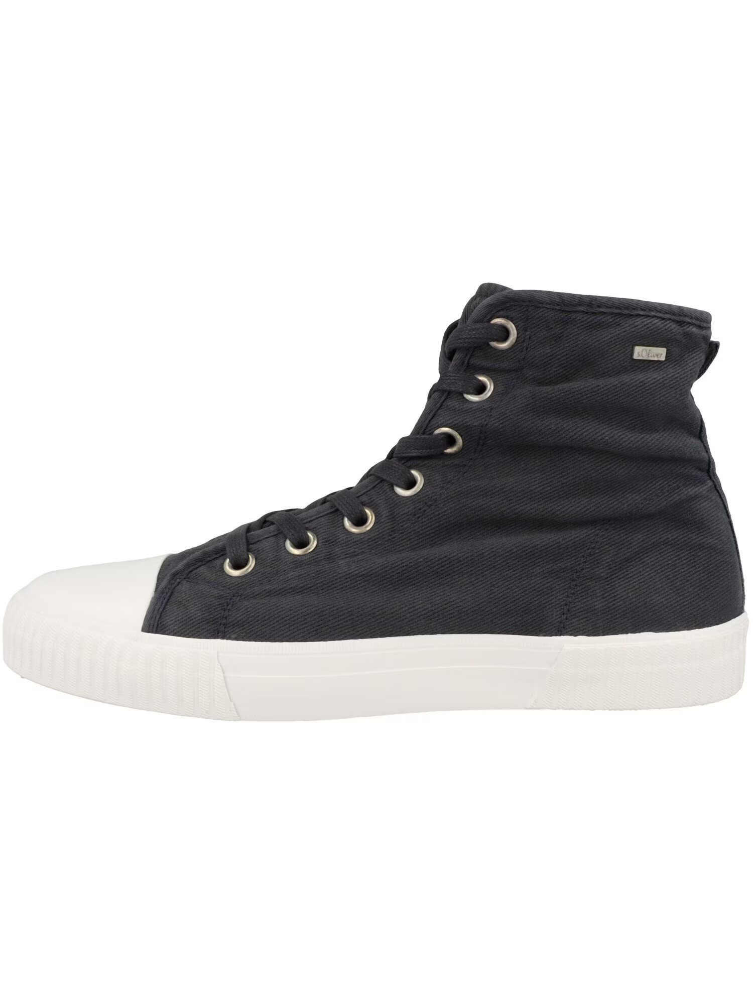 s.Oliver Sneaker înalt '5-15202-28' negru / alb - Pled.ro