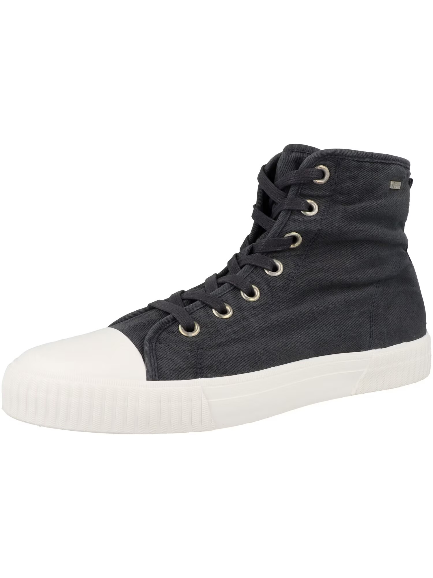 s.Oliver Sneaker înalt '5-15202-28' negru / alb - Pled.ro