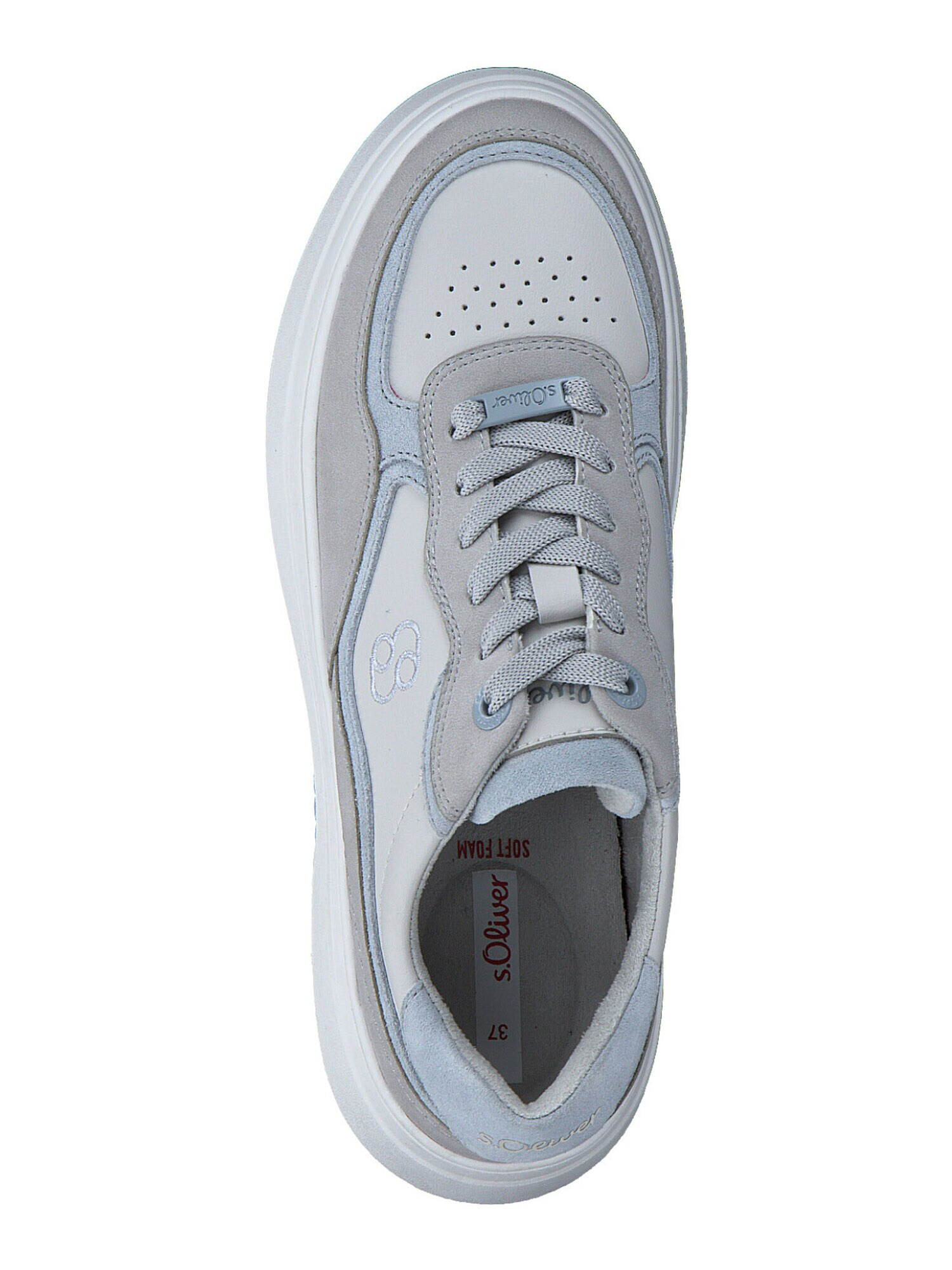 s.Oliver Sneaker low albastru deschis / gri deschis - Pled.ro