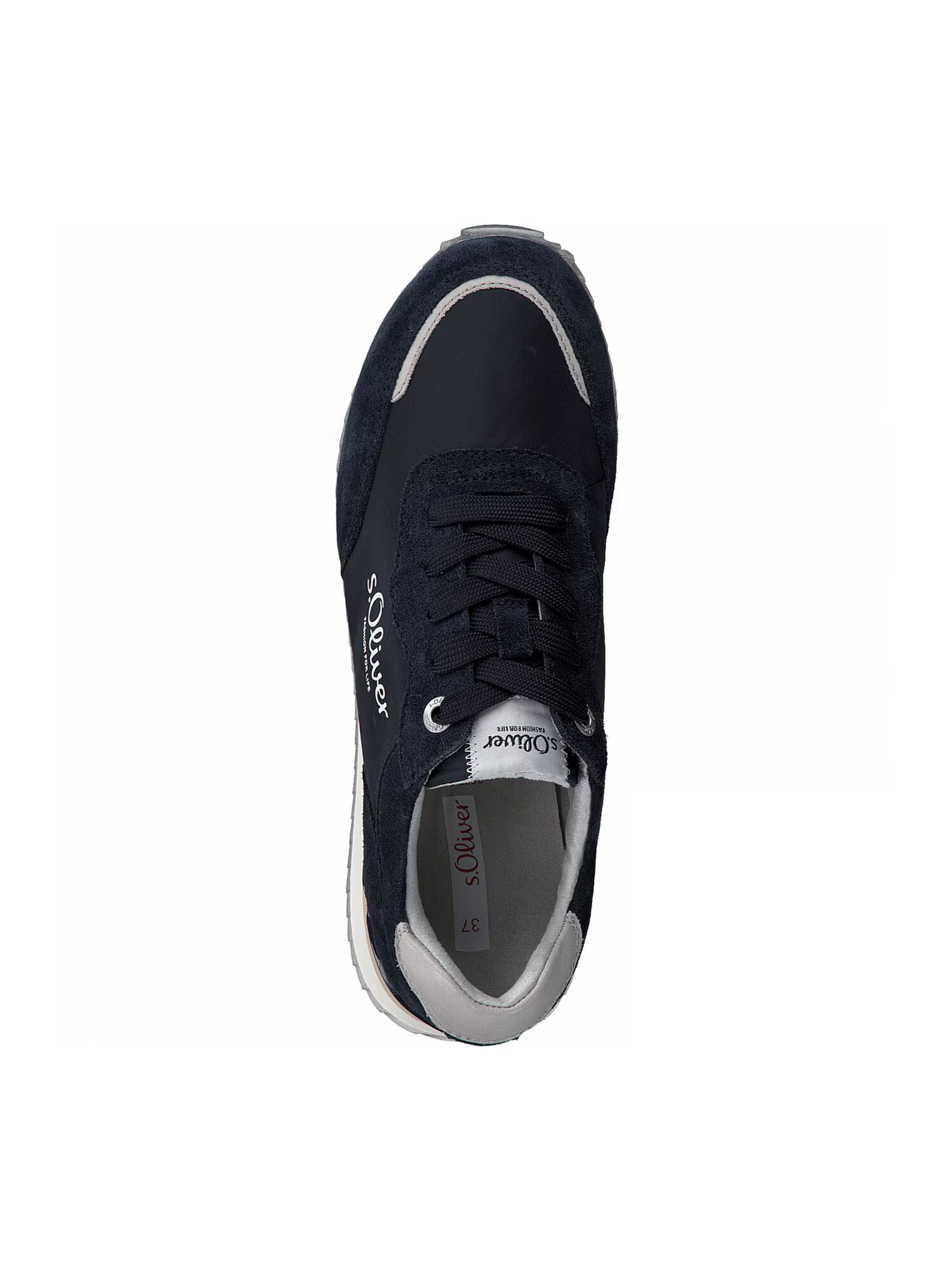 s.Oliver Sneaker low albastru închis / argintiu / alb - Pled.ro