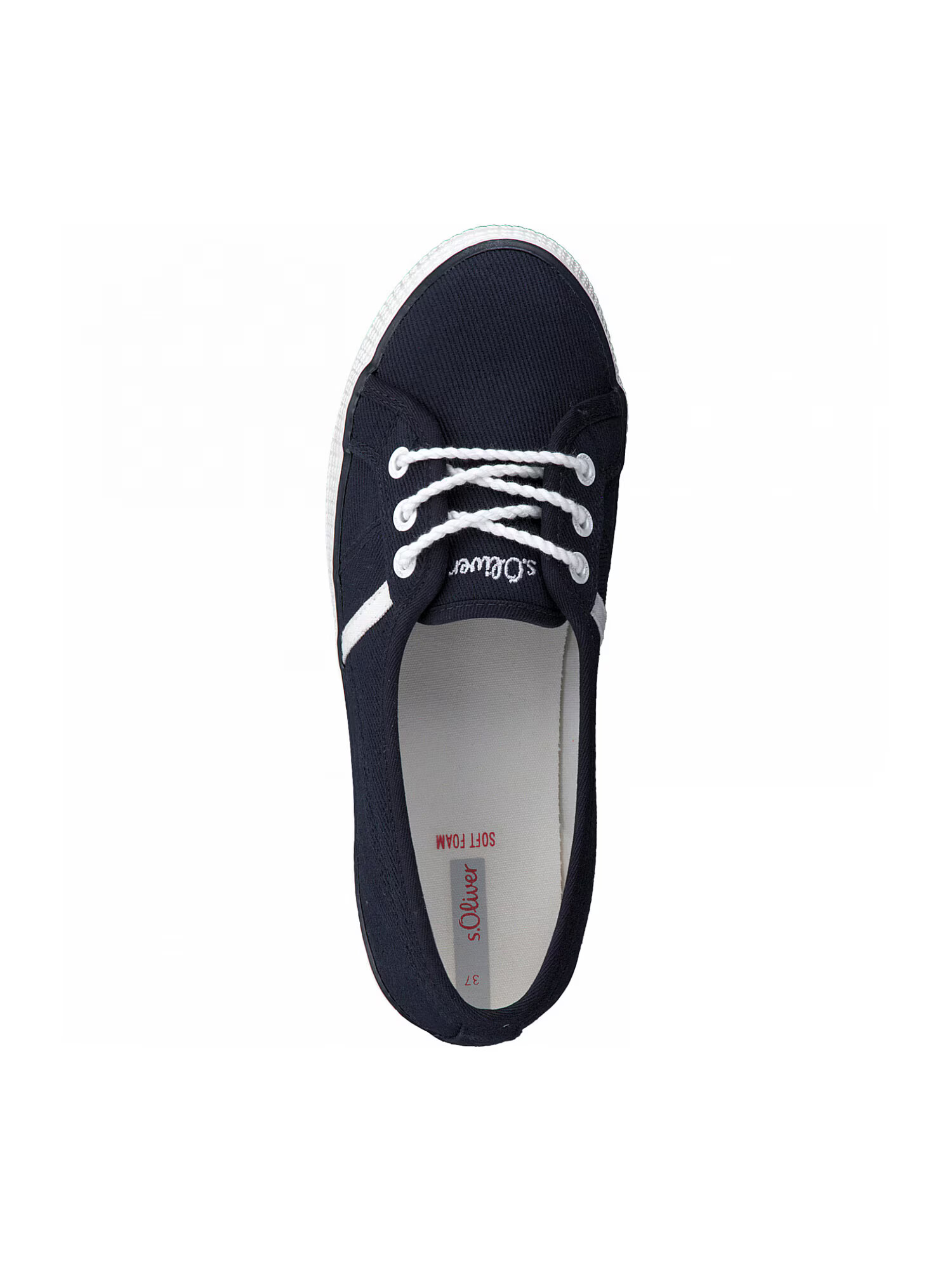 s.Oliver Sneaker low albastru noapte / alb - Pled.ro