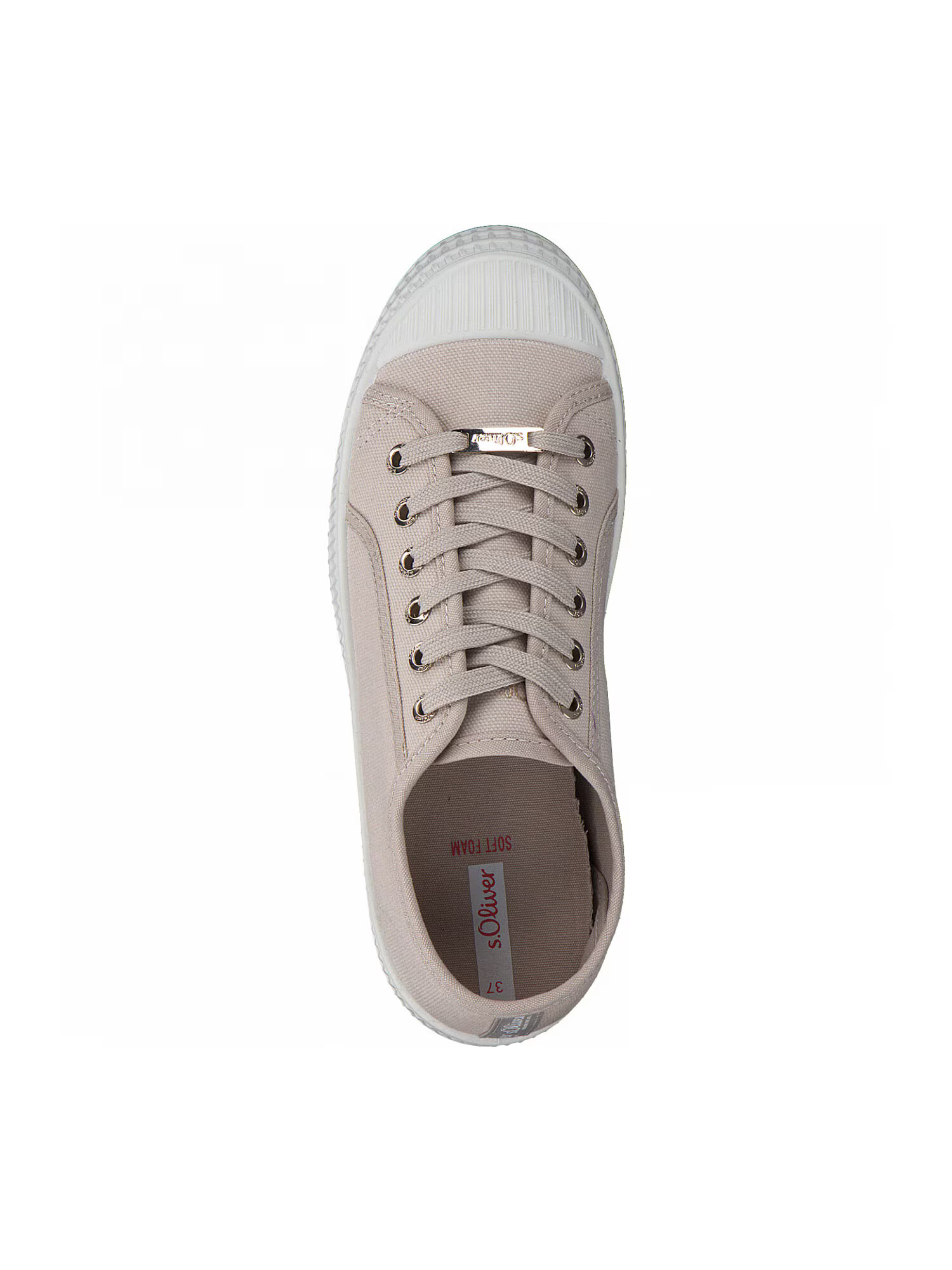 s.Oliver Sneaker low bej / alb - Pled.ro