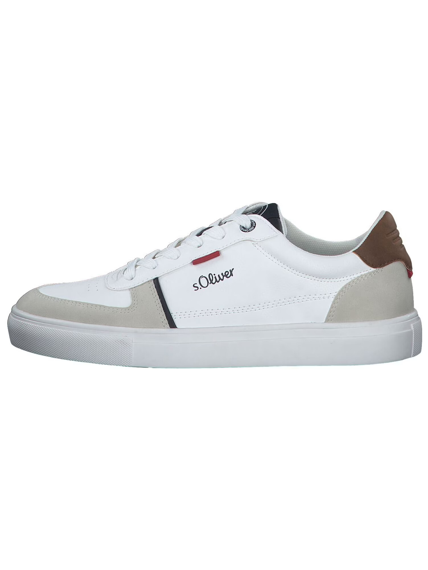 s.Oliver Sneaker low bej / maro / roșu / alb - Pled.ro