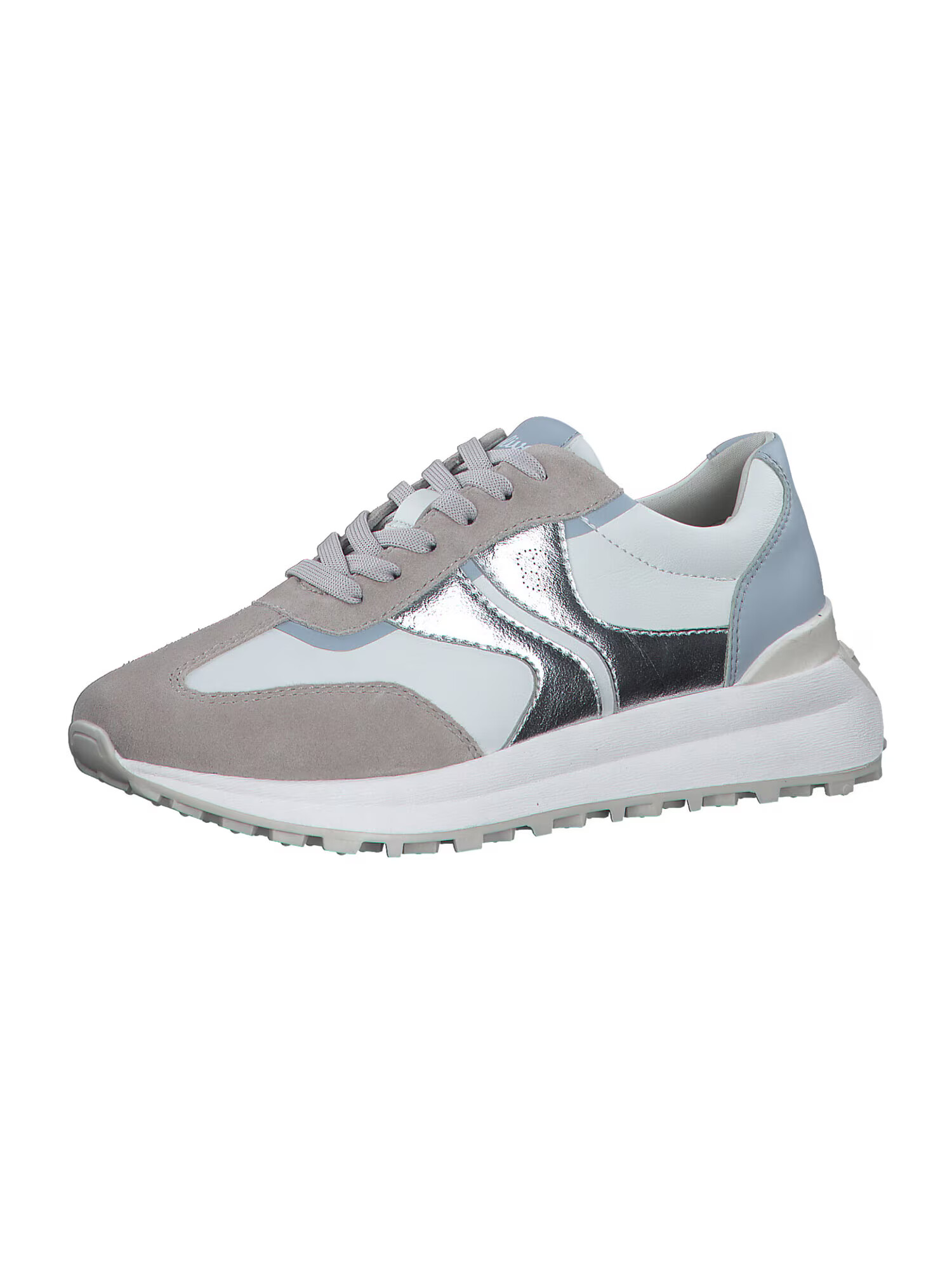 s.Oliver Sneaker low bej / opal / argintiu / alb - Pled.ro