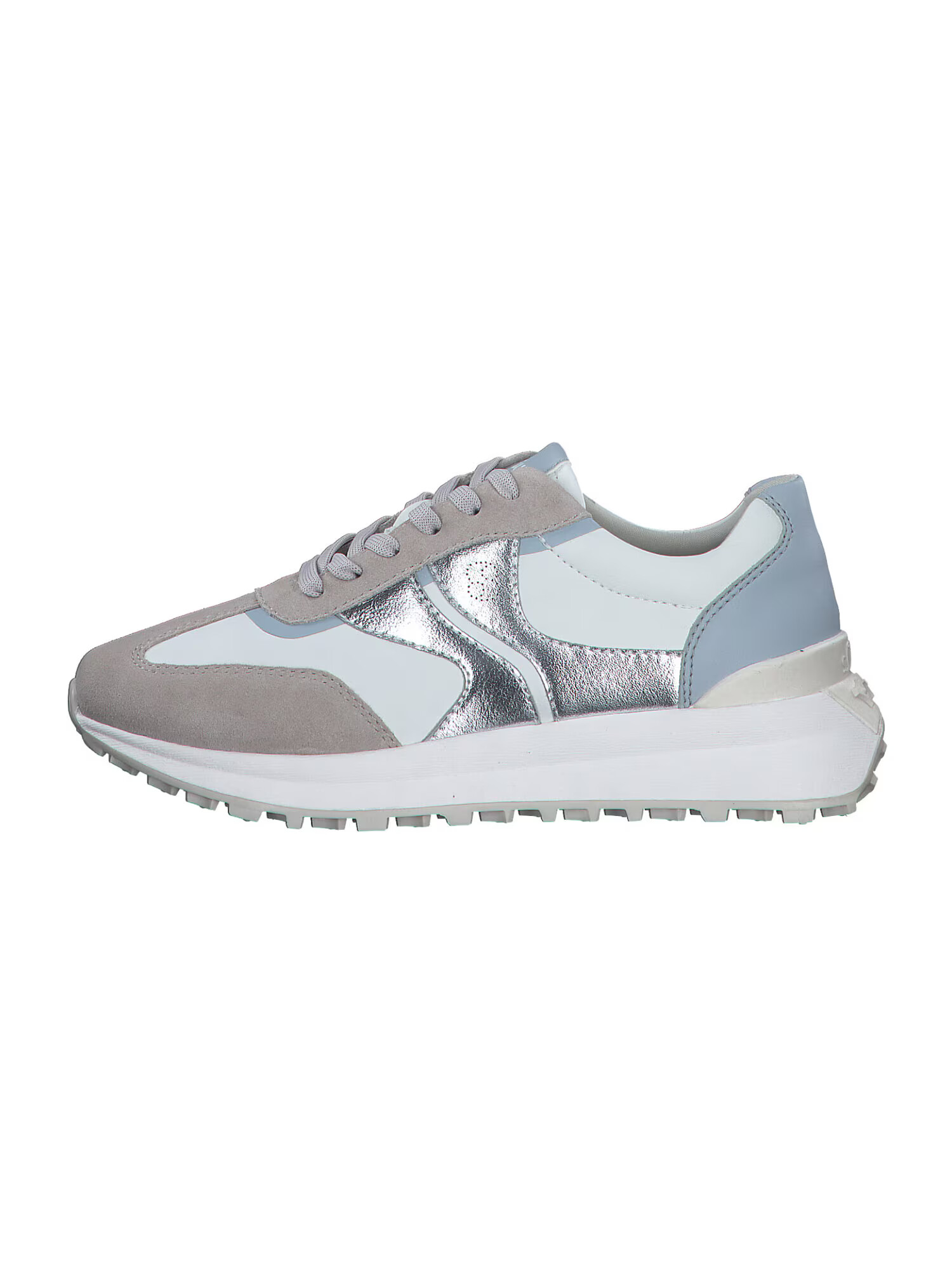 s.Oliver Sneaker low bej / opal / argintiu / alb - Pled.ro