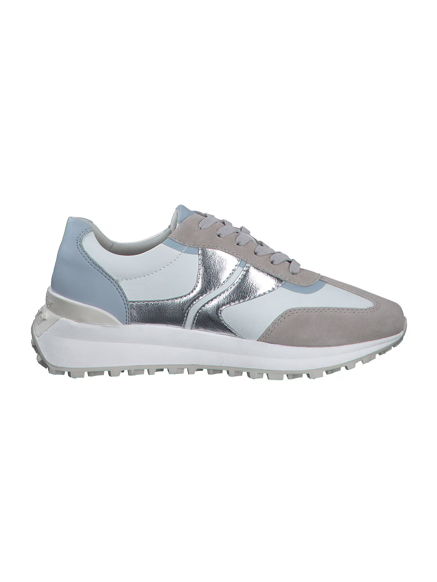 s.Oliver Sneaker low bej / opal / argintiu / alb - Pled.ro