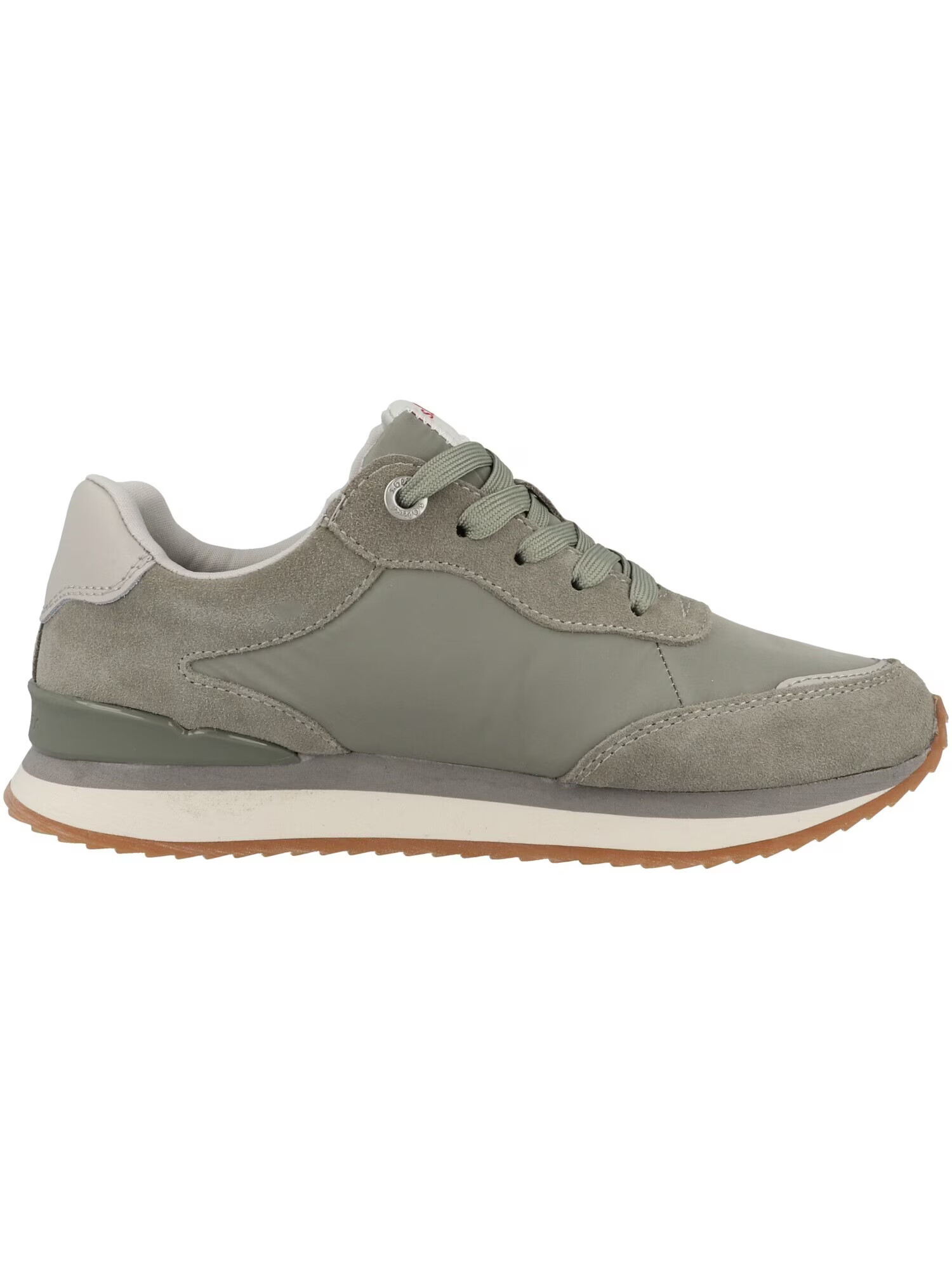 s.Oliver Sneaker low gri / kaki / alb - Pled.ro