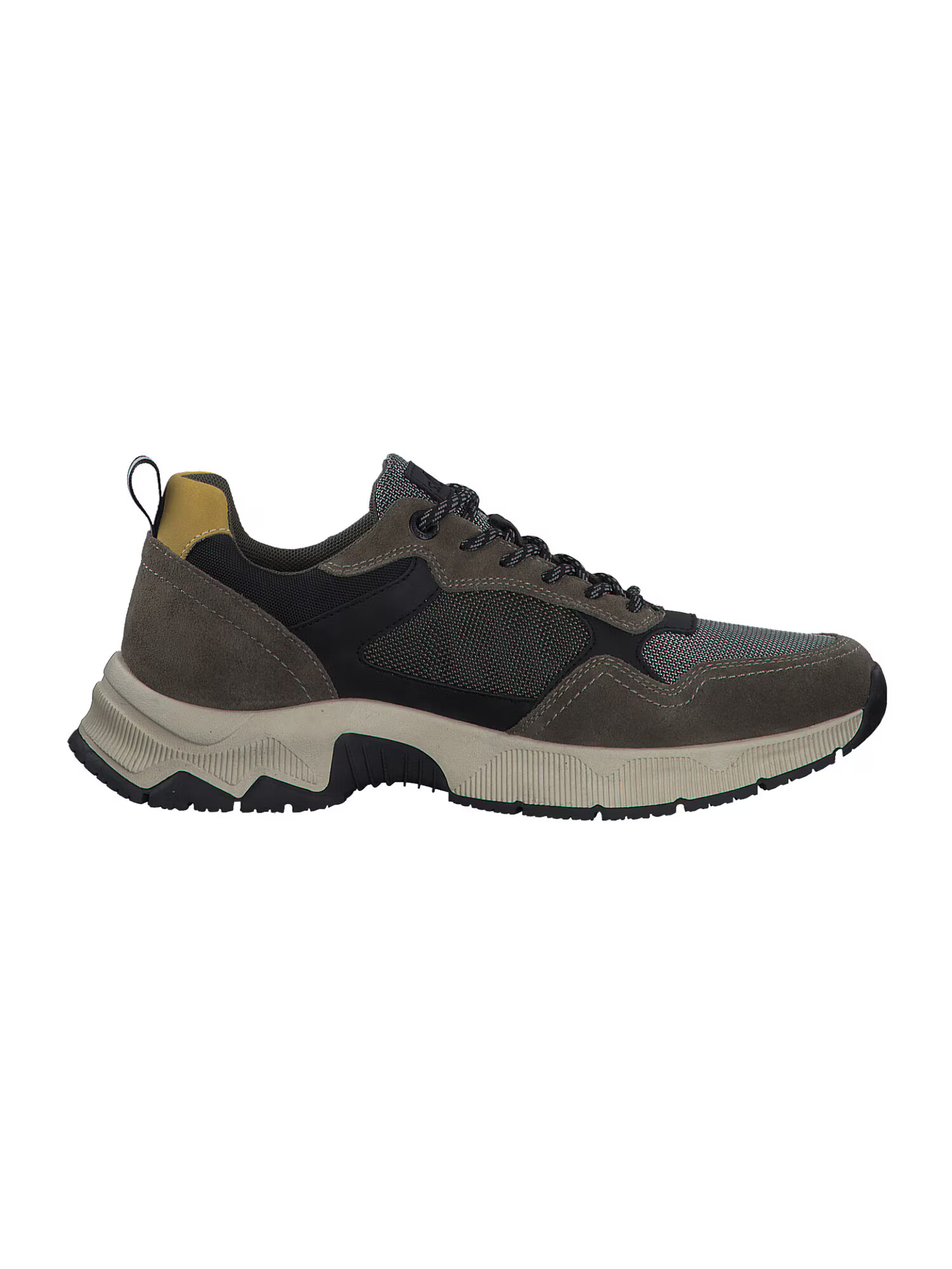 s.Oliver Sneaker low gri metalic / kaki / verde stuf - Pled.ro