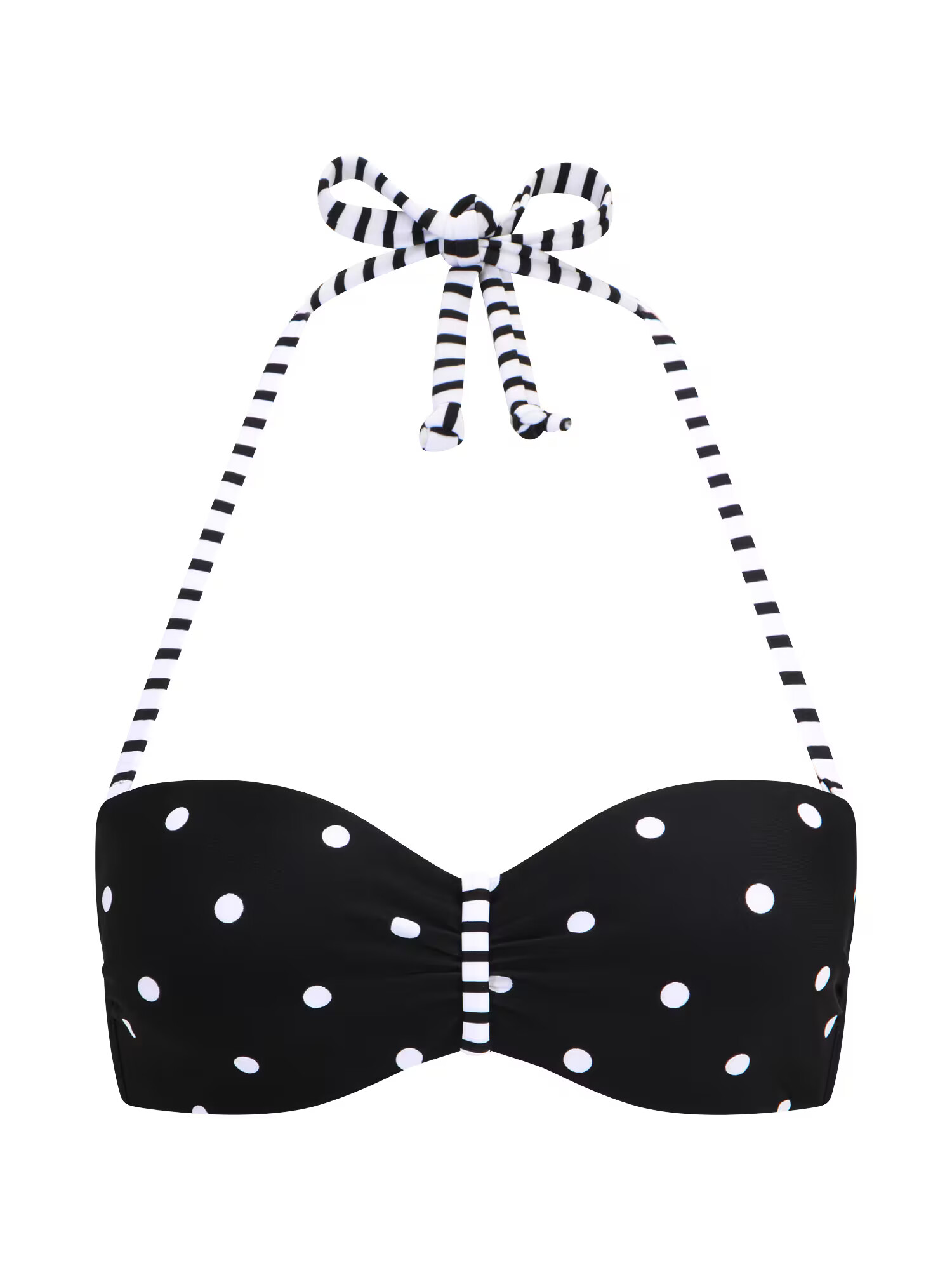 s.Oliver Sutien costum de baie 'Audrey' negru / alb - Pled.ro