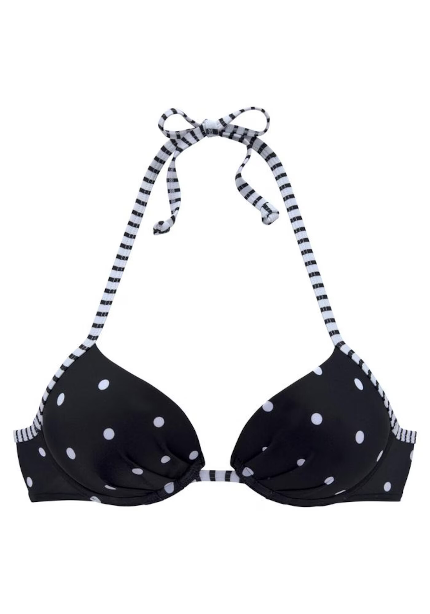 s.Oliver Sutien costum de baie 'Audrey' negru / alb - Pled.ro