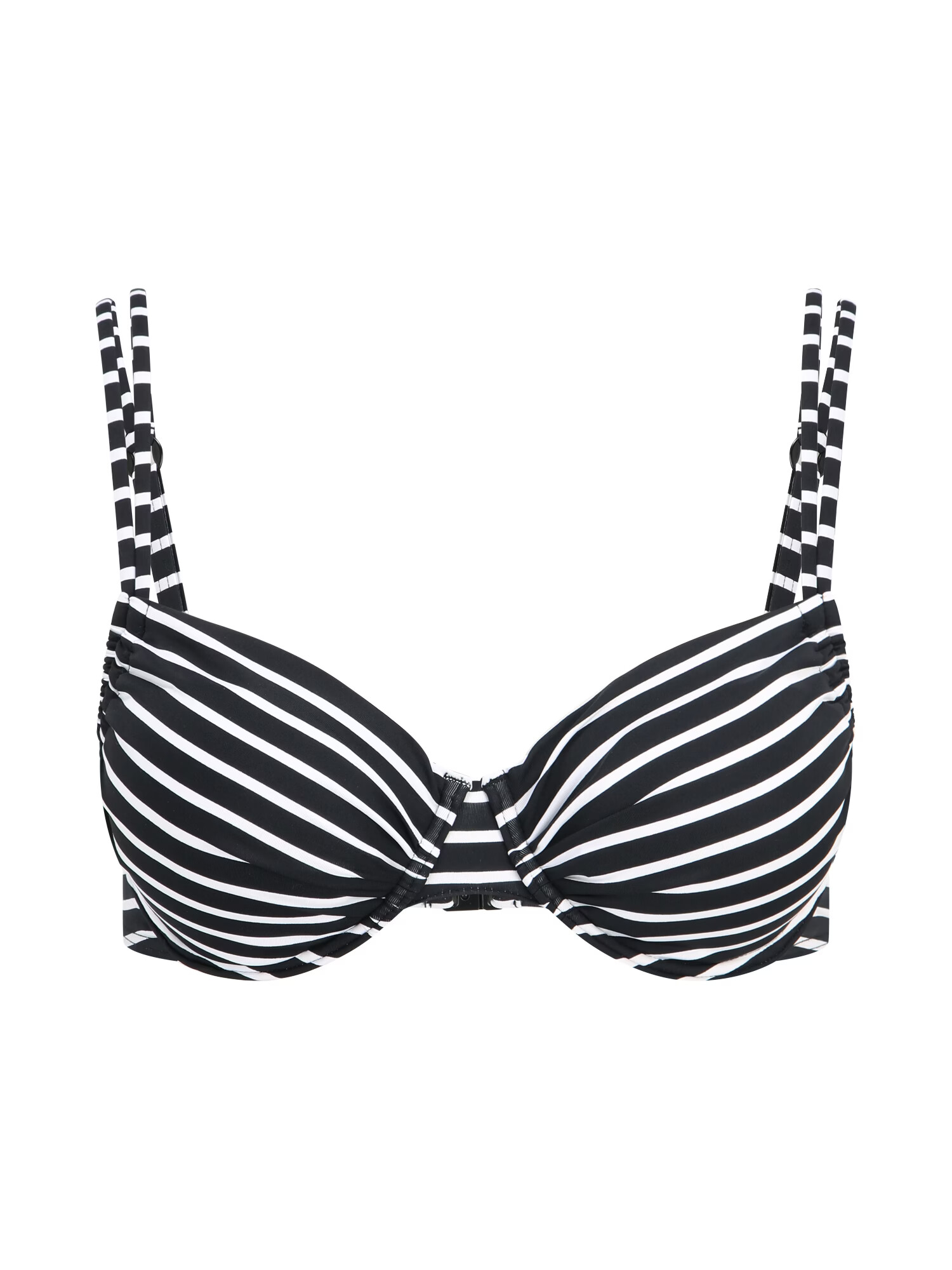 s.Oliver Sutien costum de baie 'Hill' negru / alb - Pled.ro