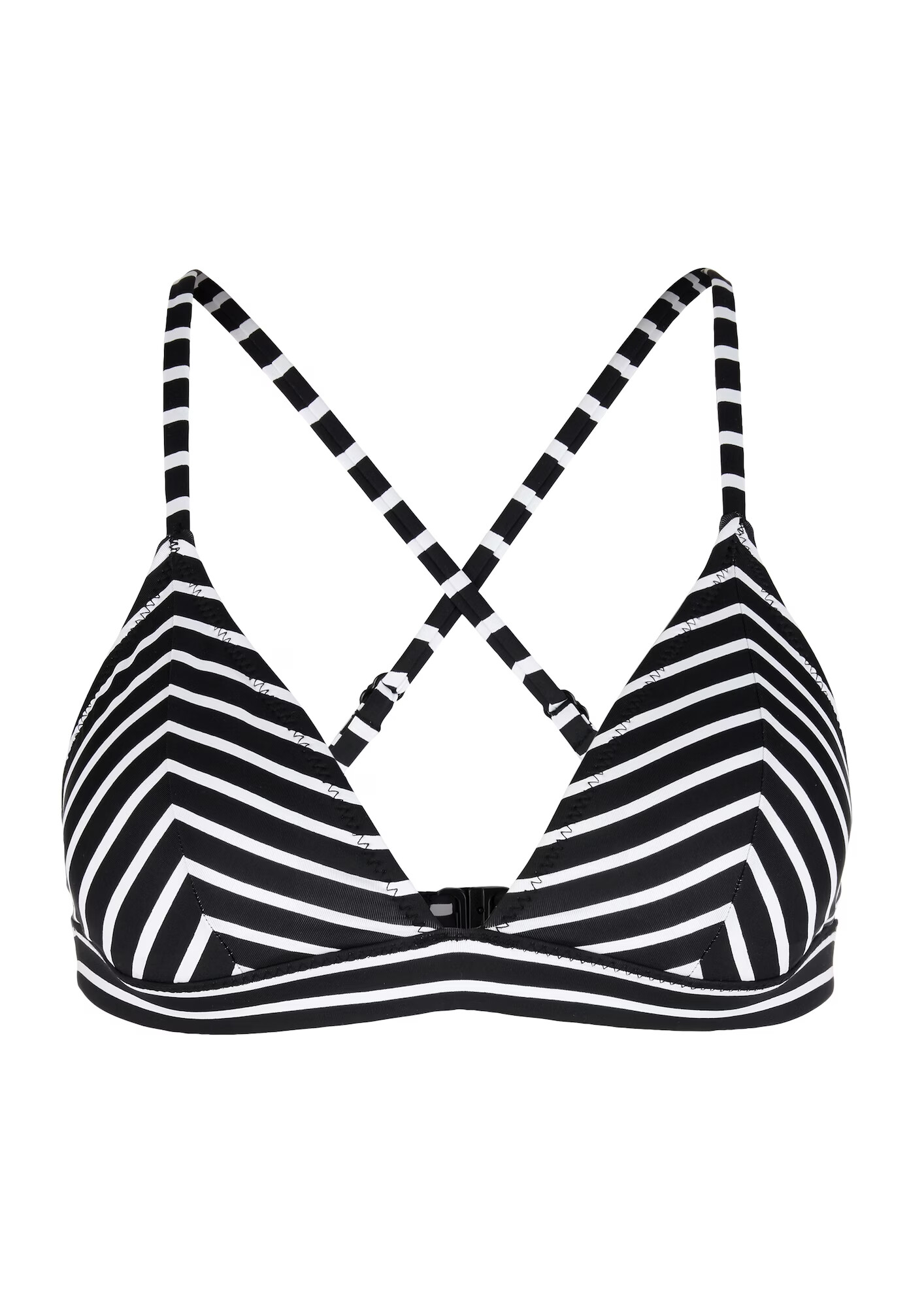 s.Oliver Sutien costum de baie negru / alb - Pled.ro