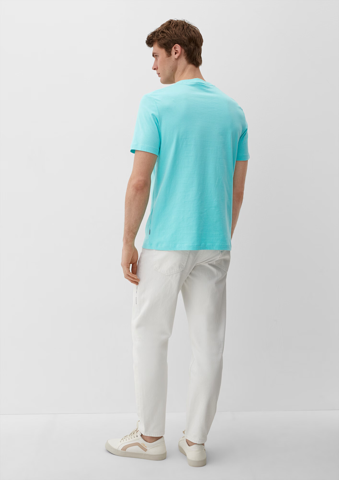 s.Oliver Tricou albastru aqua / verde petrol / alb murdar - Pled.ro