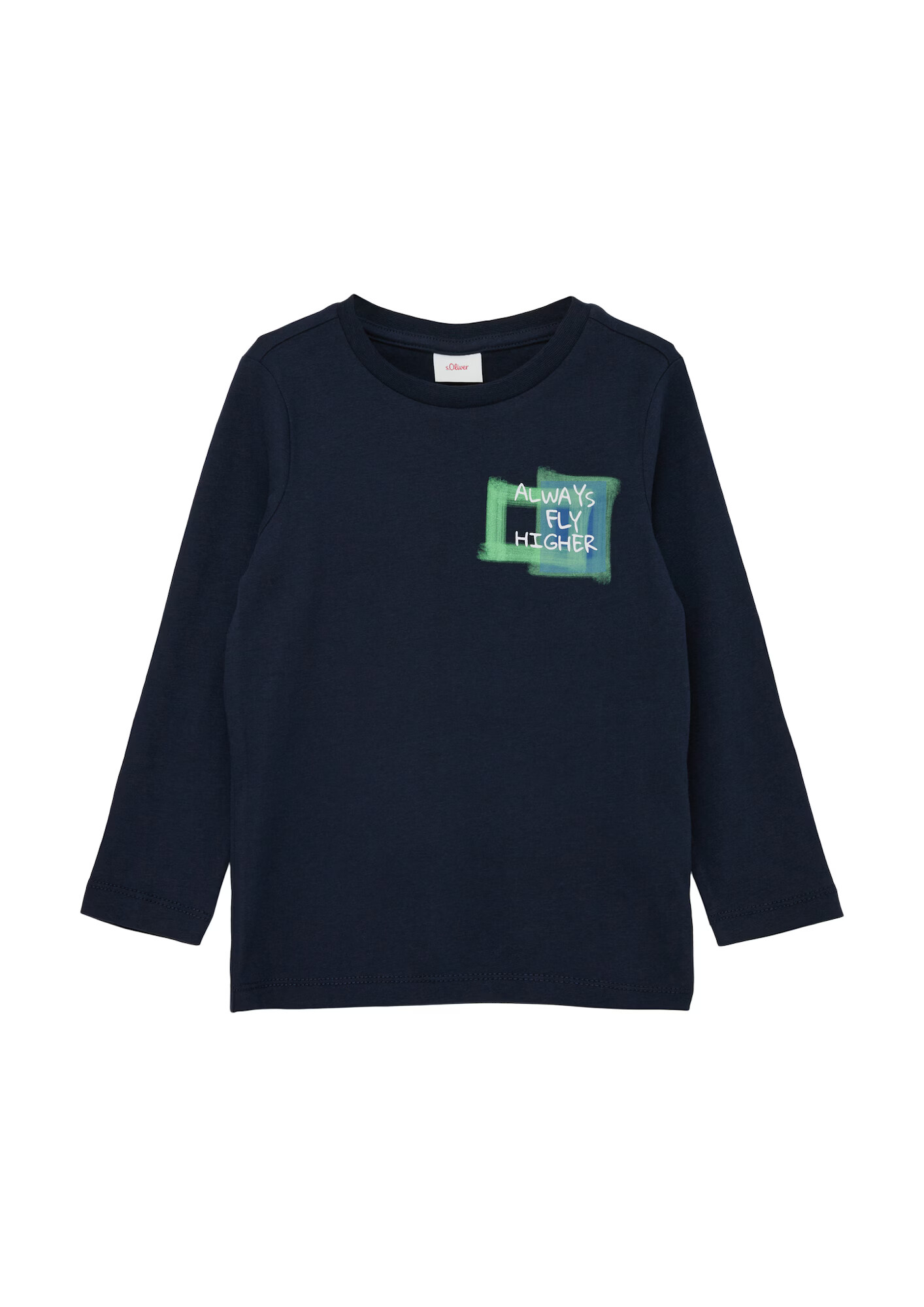 s.Oliver Tricou albastru / bleumarin / verde / alb - Pled.ro