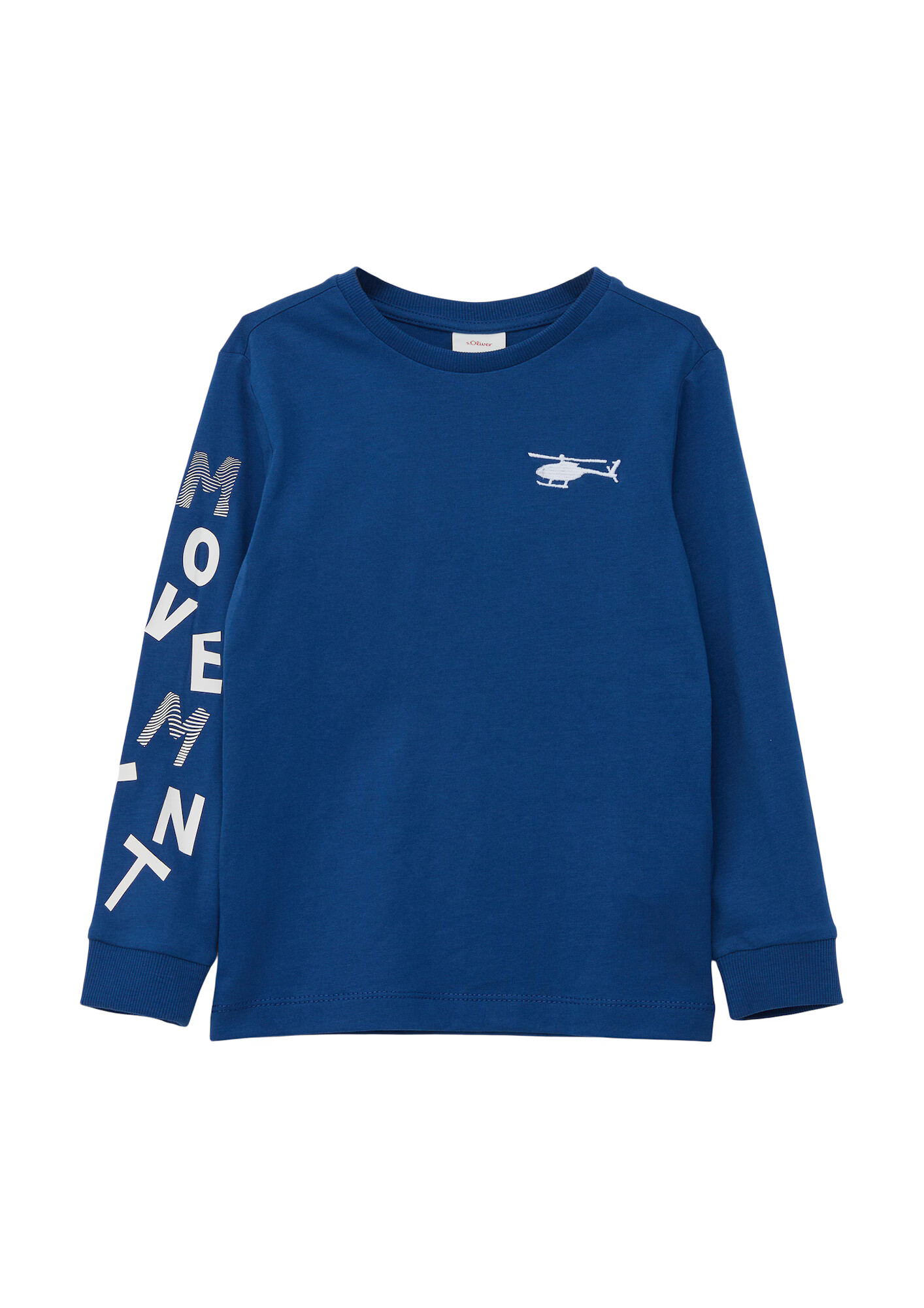 s.Oliver Tricou albastru cobalt / alb - Pled.ro