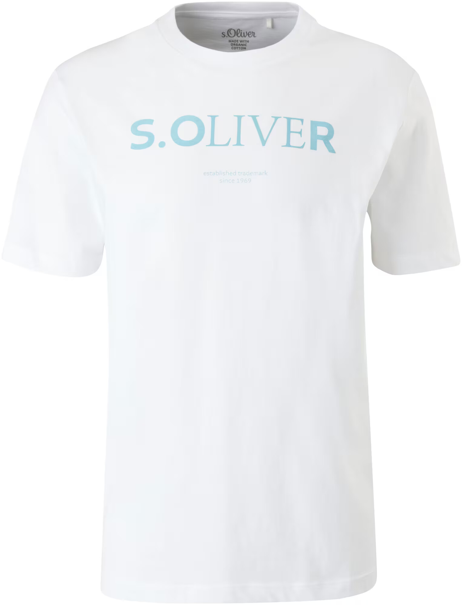 s.Oliver Tricou albastru deschis / alb - Pled.ro