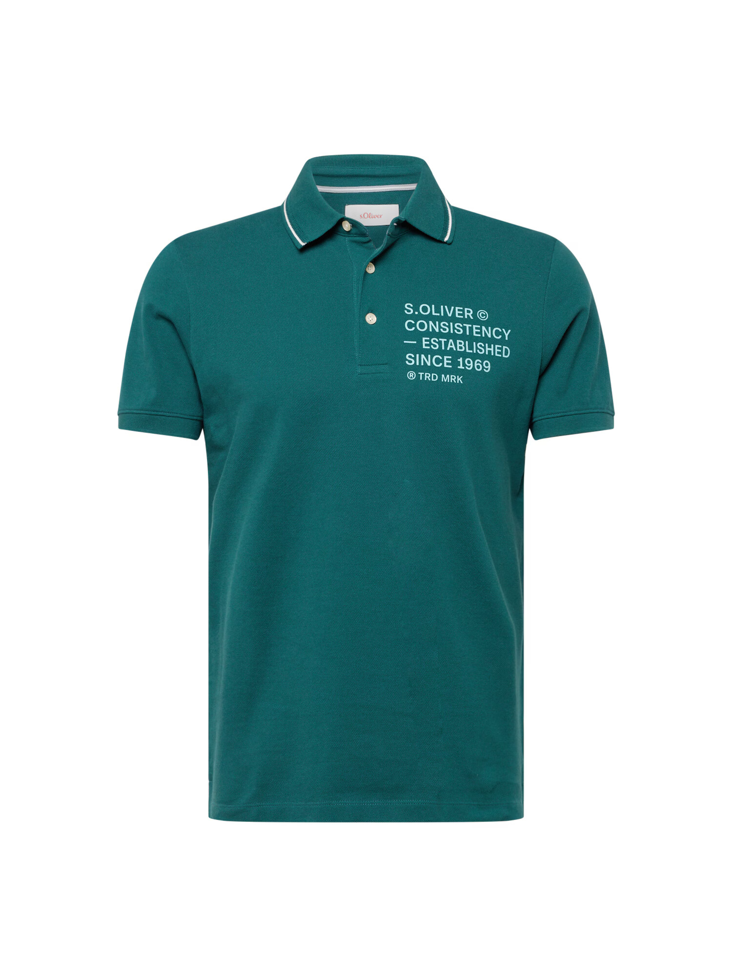 s.Oliver Tricou albastru deschis / verde smarald - Pled.ro