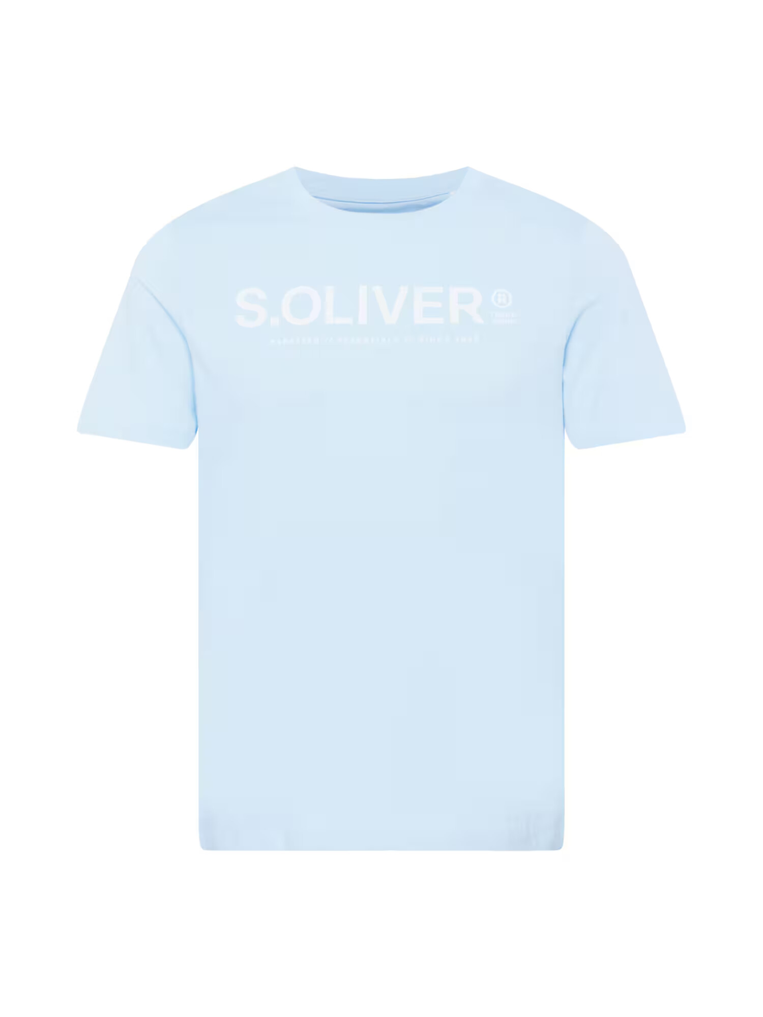 s.Oliver Tricou albastru pastel / alb - Pled.ro