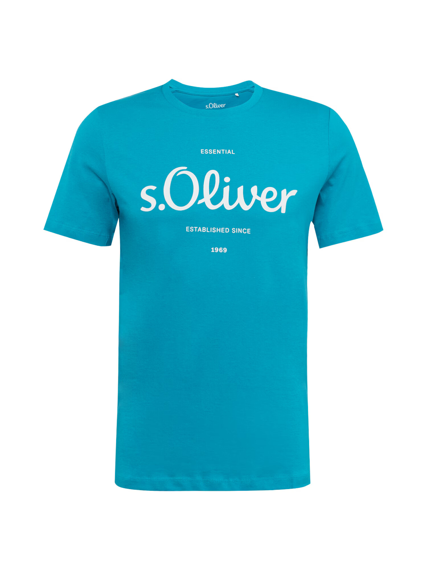 s.Oliver Tricou albastru porumbel / alb - Pled.ro