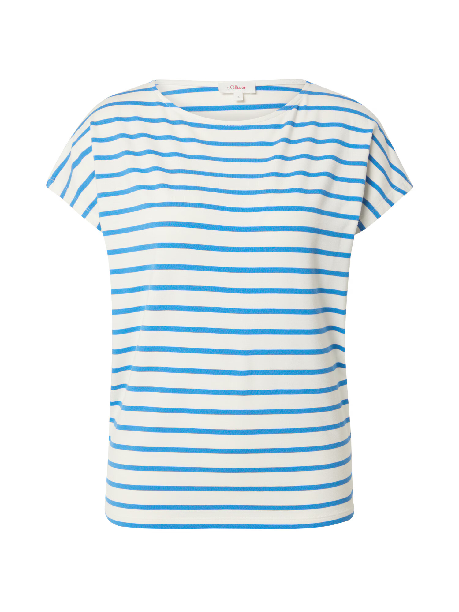 s.Oliver Tricou azur / alb - Pled.ro