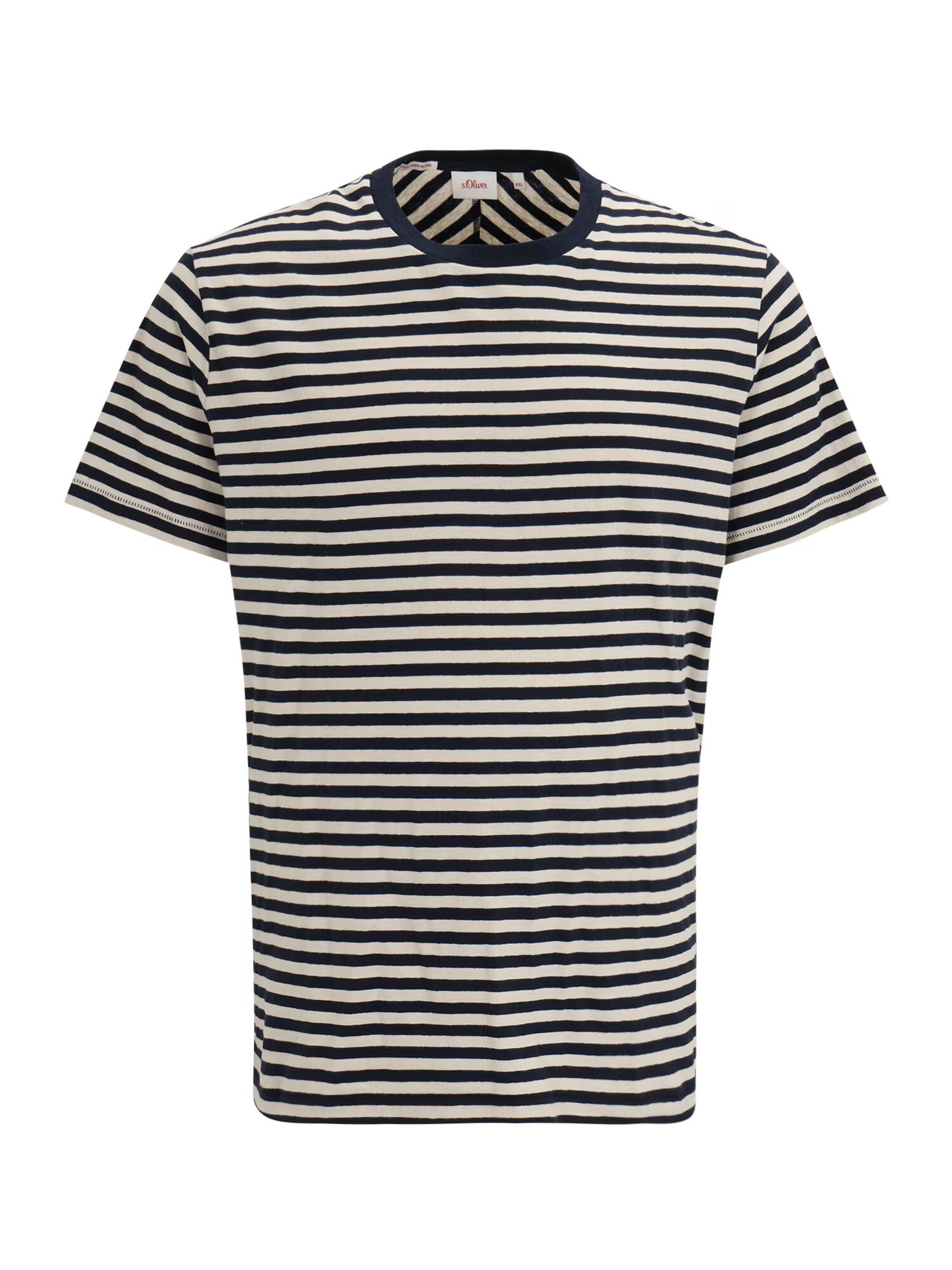 s.Oliver Tricou bej deschis / bleumarin - Pled.ro