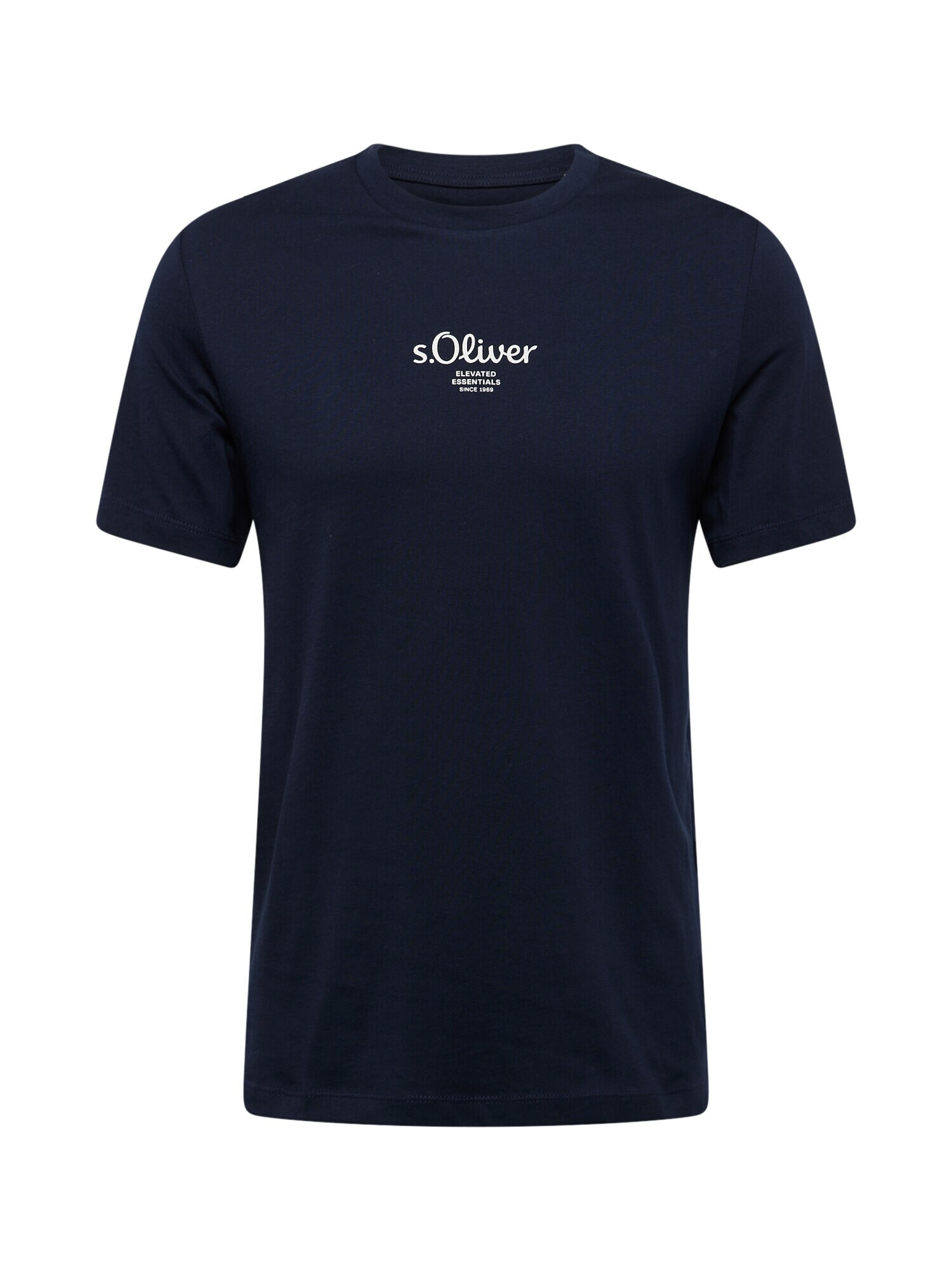 s.Oliver Tricou bleumarin / alb - Pled.ro