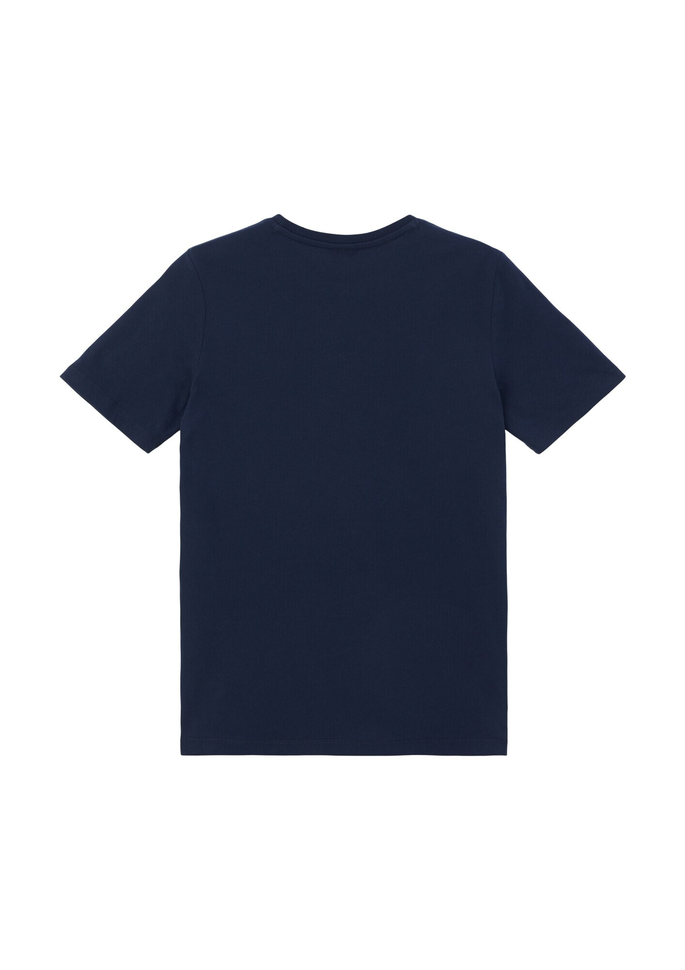 s.Oliver Tricou bleumarin / albastru deschis / gri deschis / portocaliu neon - Pled.ro