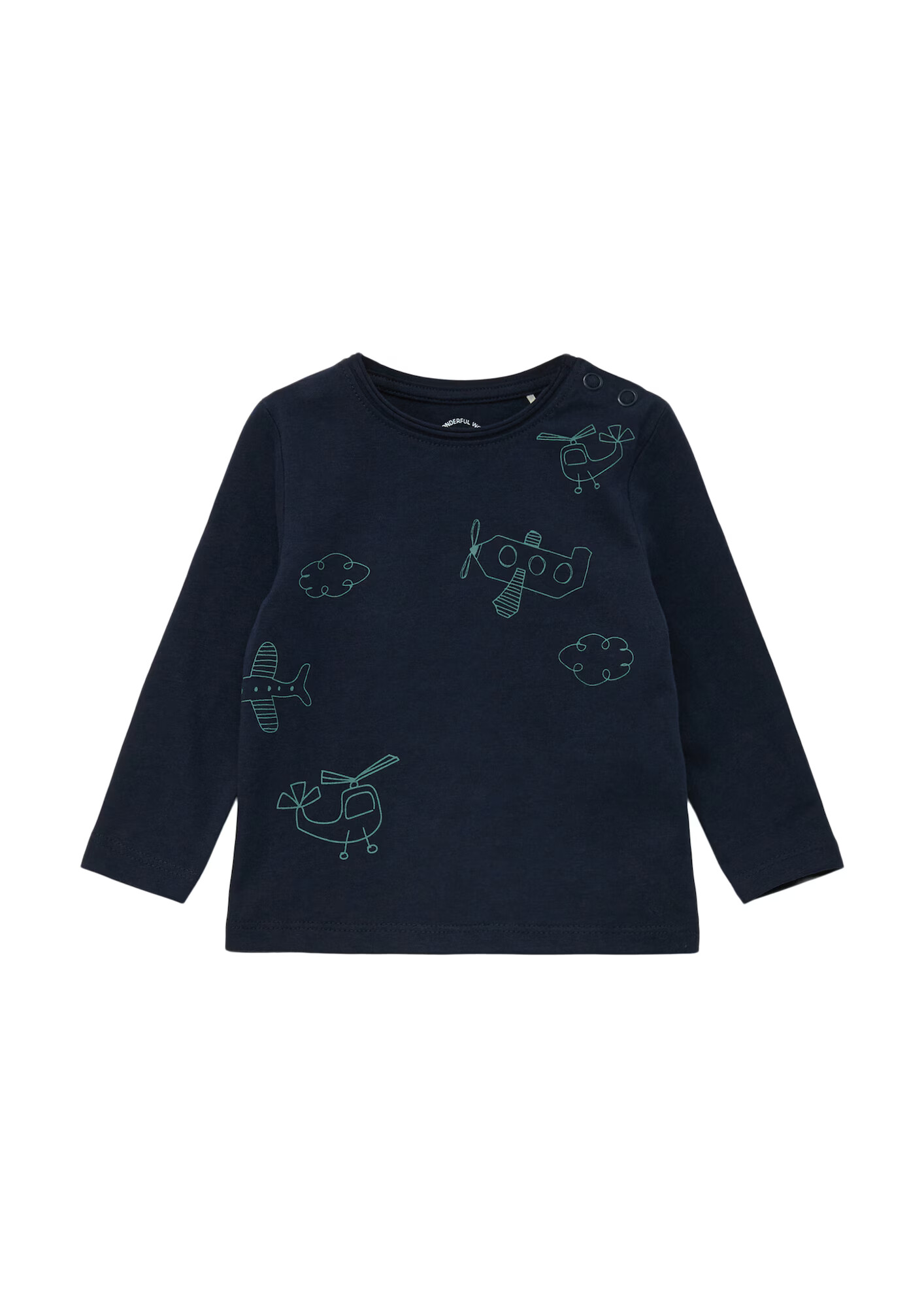 s.Oliver Tricou bleumarin / verde jad - Pled.ro