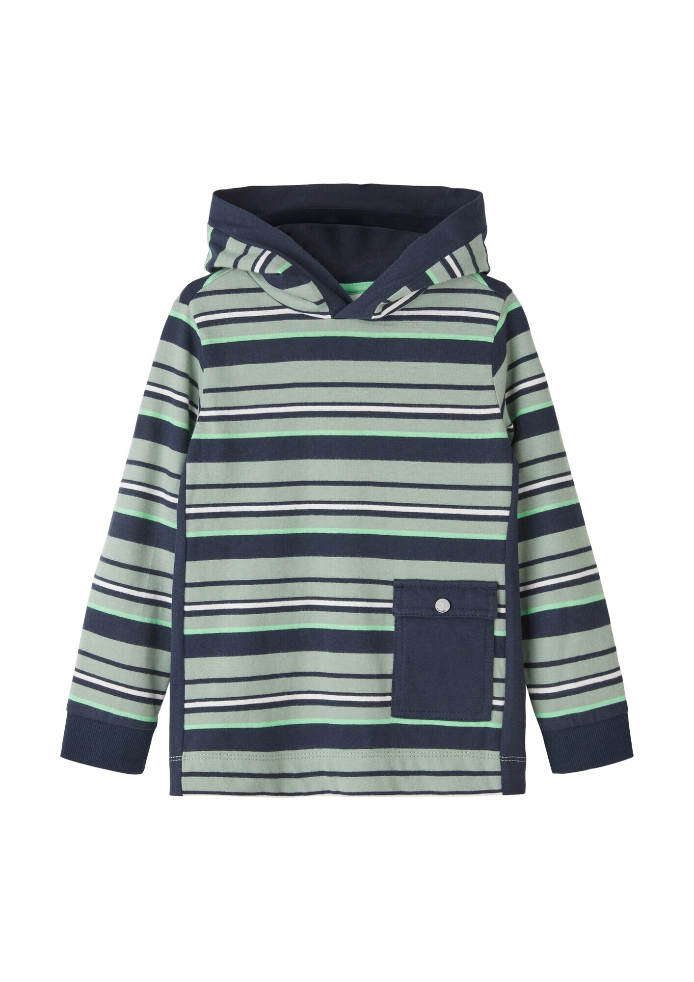 s.Oliver Tricou bleumarin / verde pastel - Pled.ro