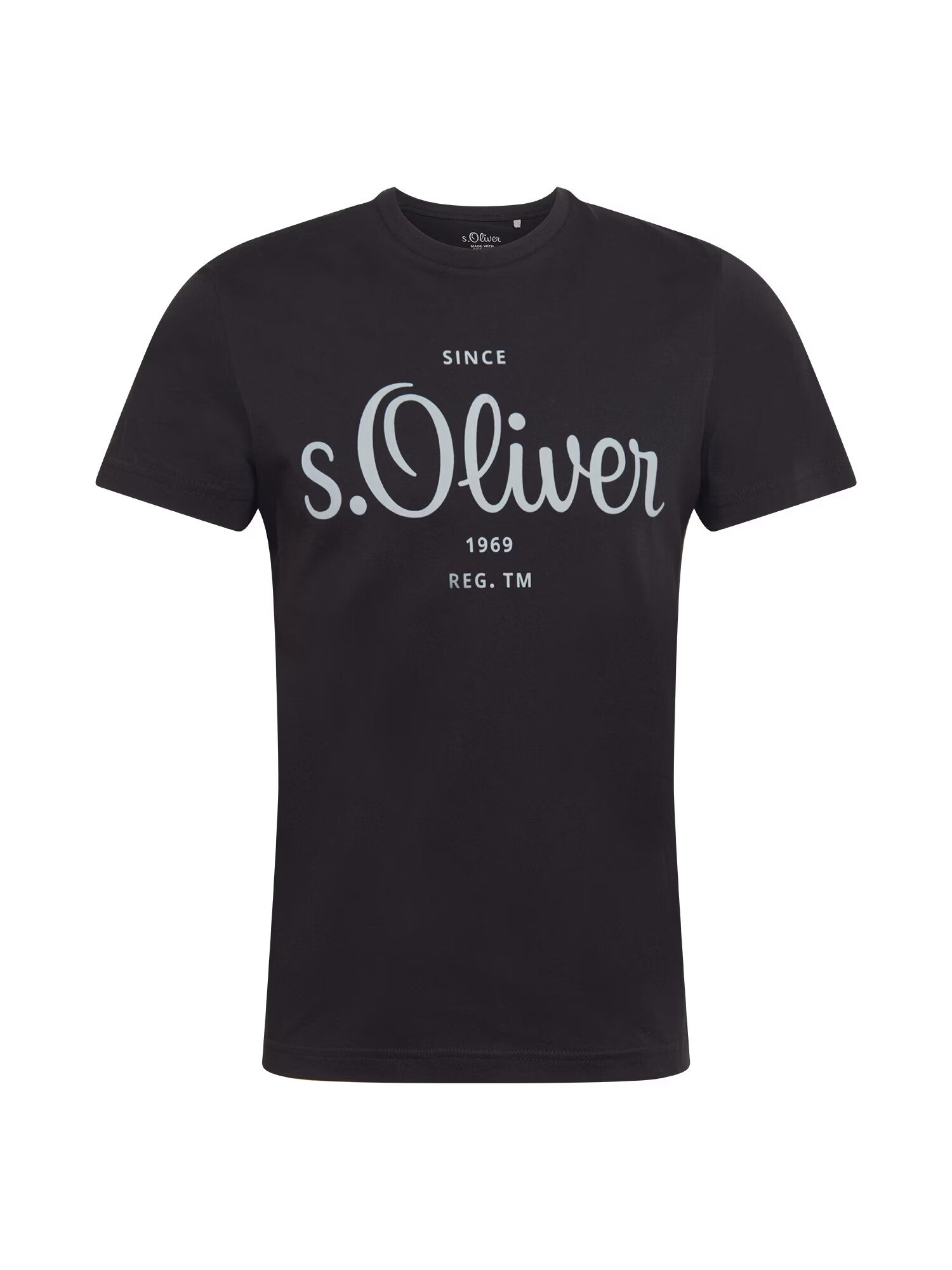 s.Oliver Tricou gri deschis / negru - Pled.ro