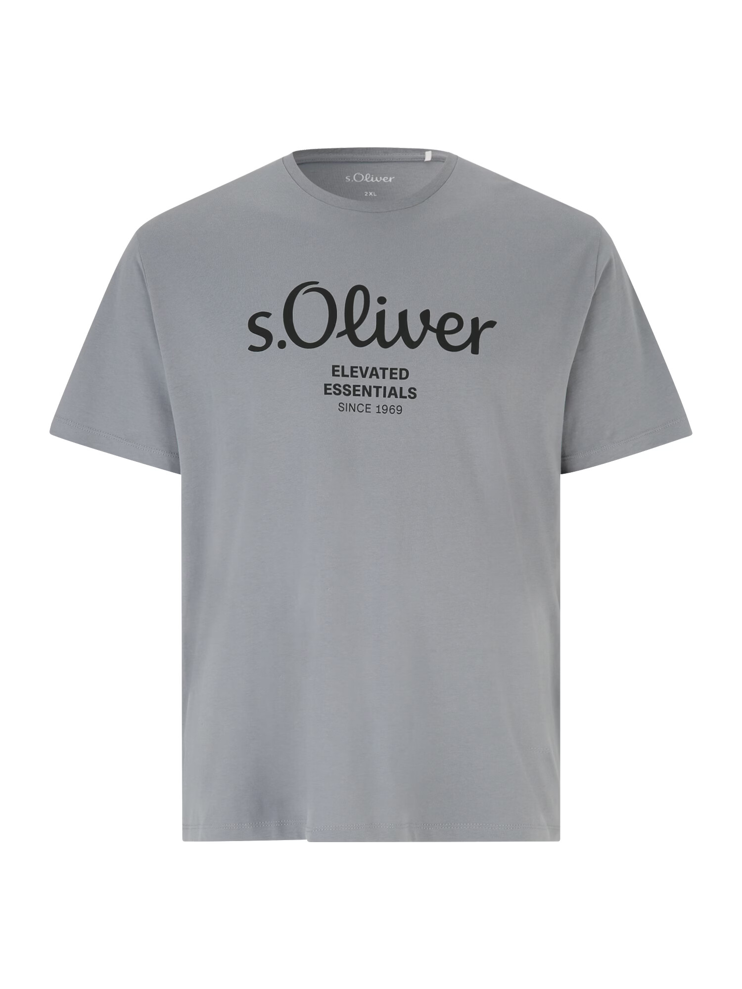 s.Oliver Tricou gri / negru - Pled.ro