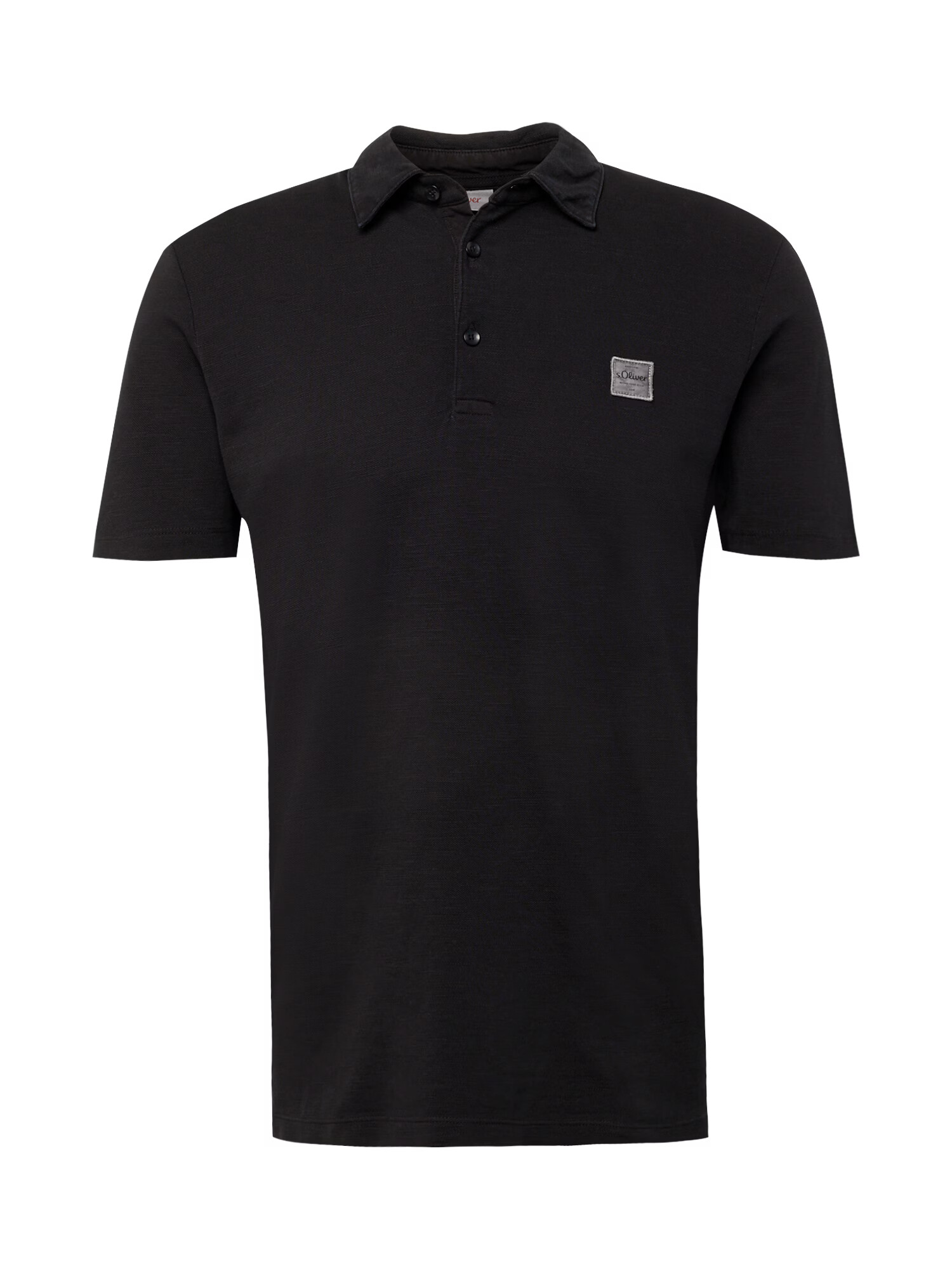 s.Oliver Tricou negru / alb - Pled.ro