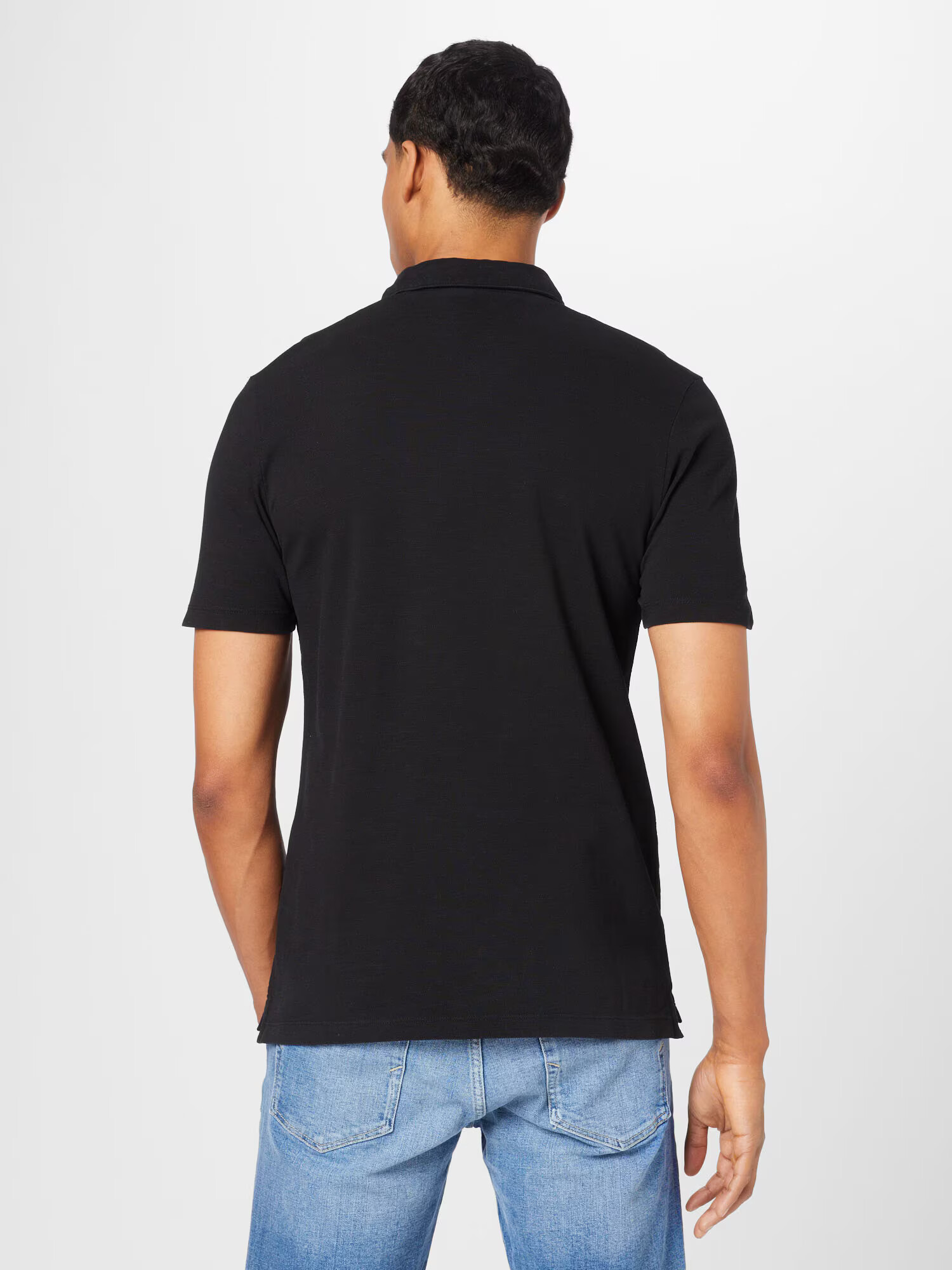 s.Oliver Tricou negru / alb - Pled.ro