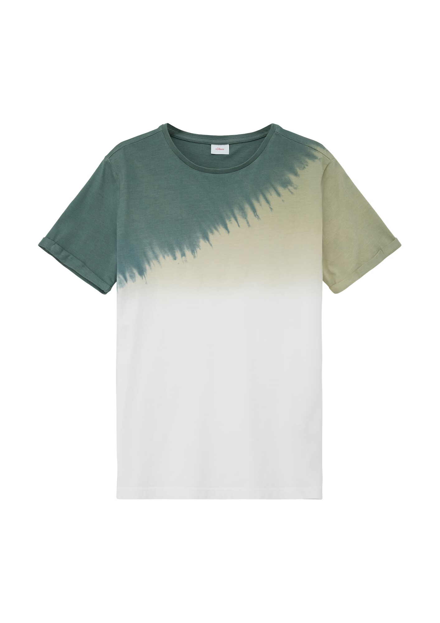 s.Oliver Tricou oliv / verde petrol / alb - Pled.ro