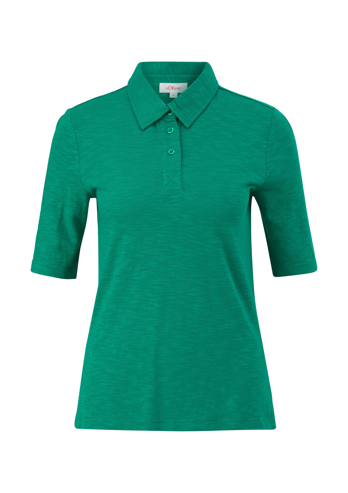 s.Oliver Tricou verde amestecat - Pled.ro