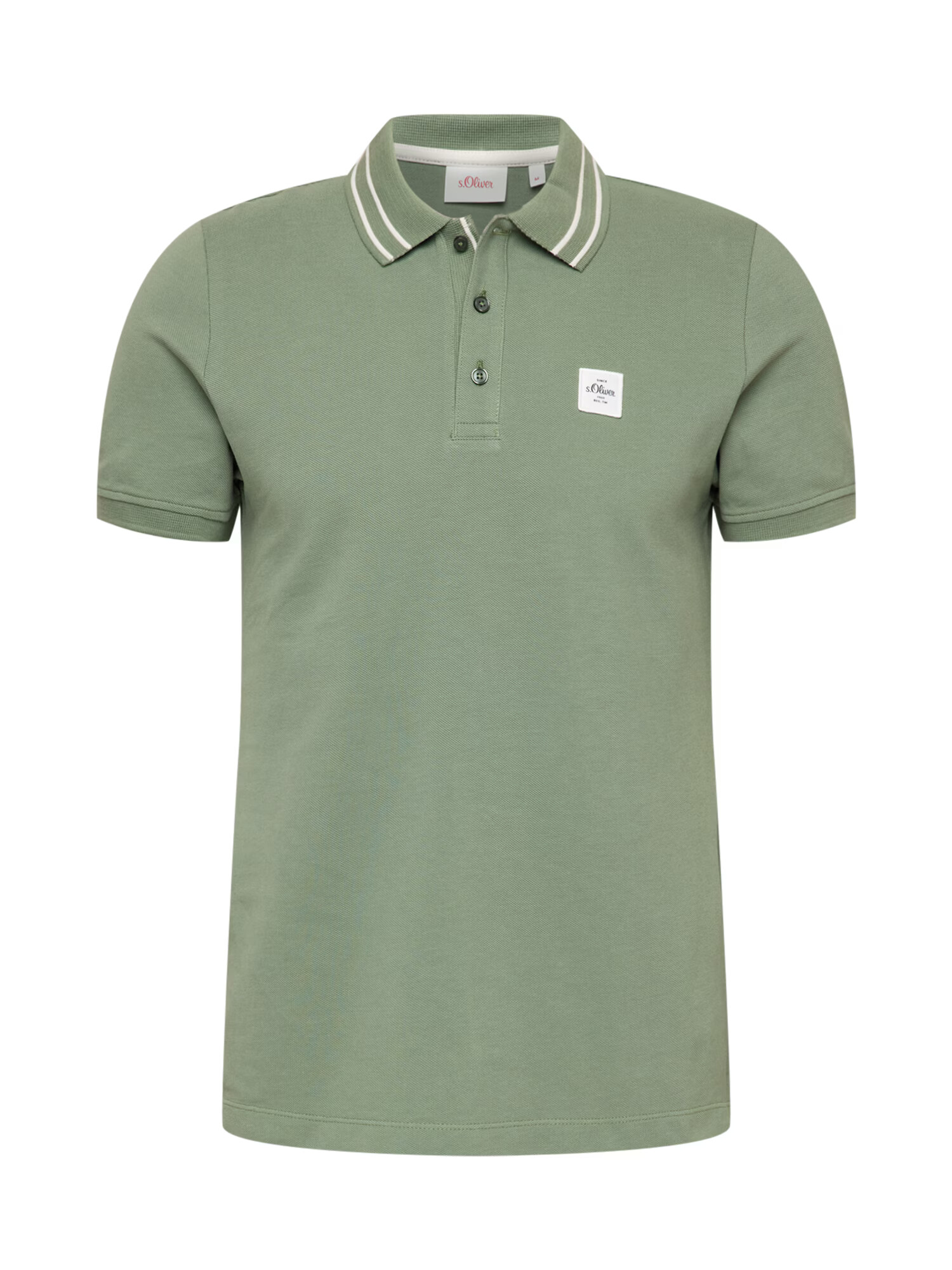 s.Oliver Tricou verde deschis / alb - Pled.ro