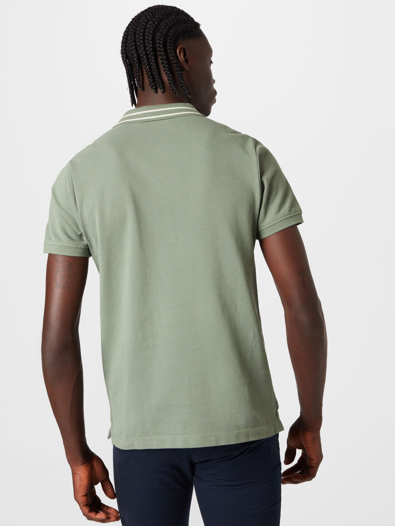 s.Oliver Tricou verde deschis / alb - Pled.ro