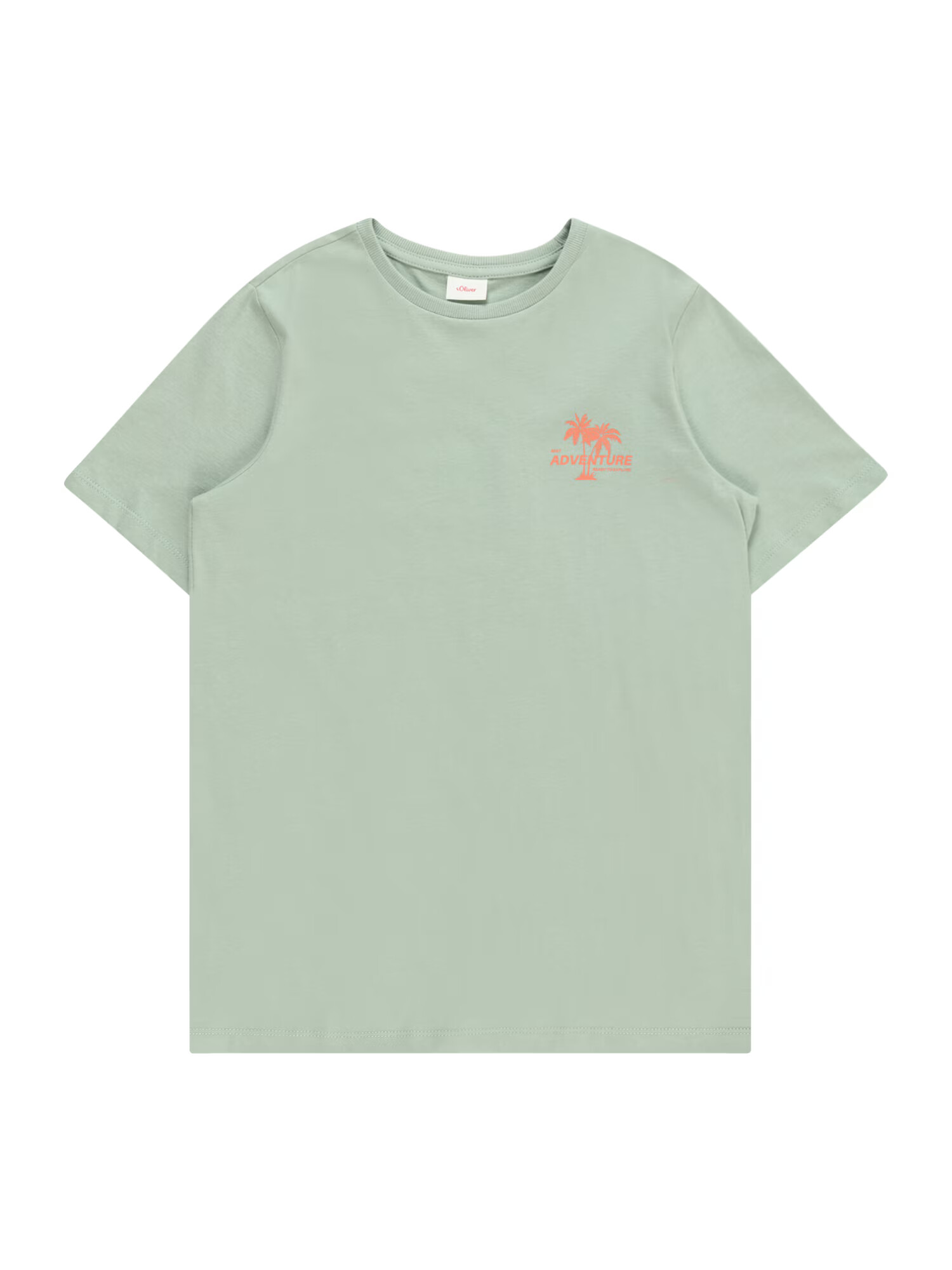 s.Oliver Tricou verde pastel / corai - Pled.ro