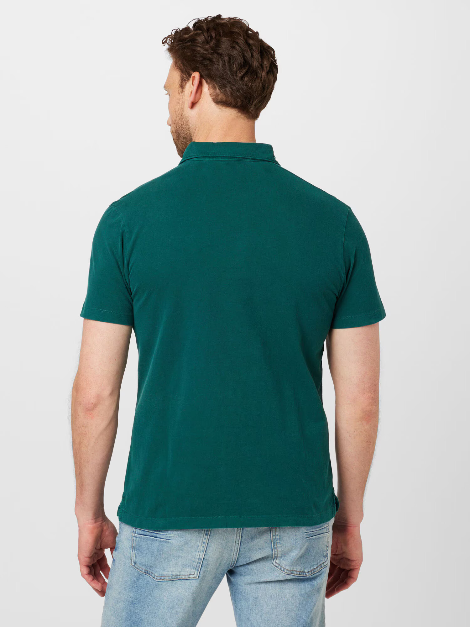 s.Oliver Tricou verde smarald / alb - Pled.ro