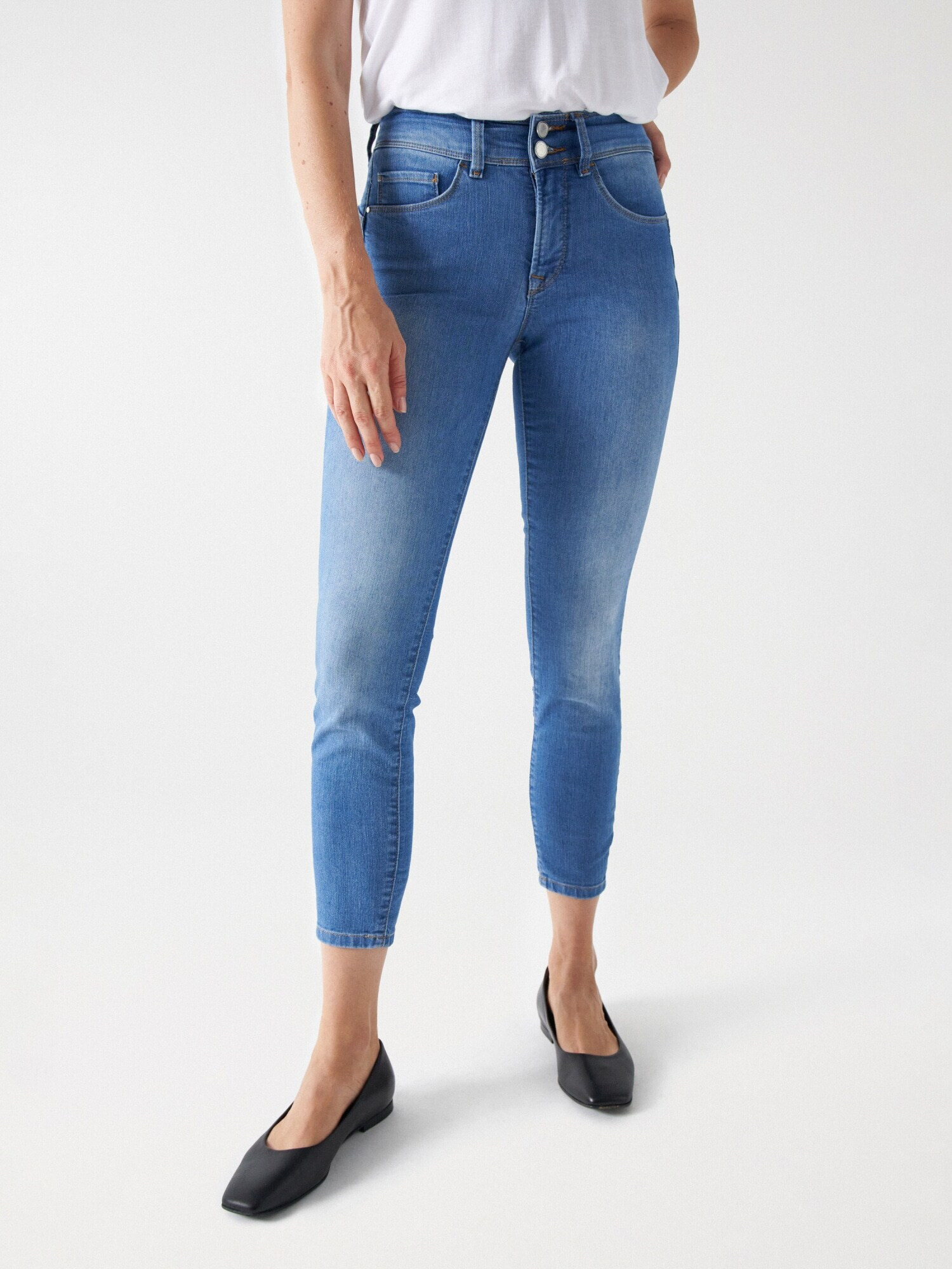 Salsa Jeans Jeans 'SECRET CAPRI' albastru denim - Pled.ro