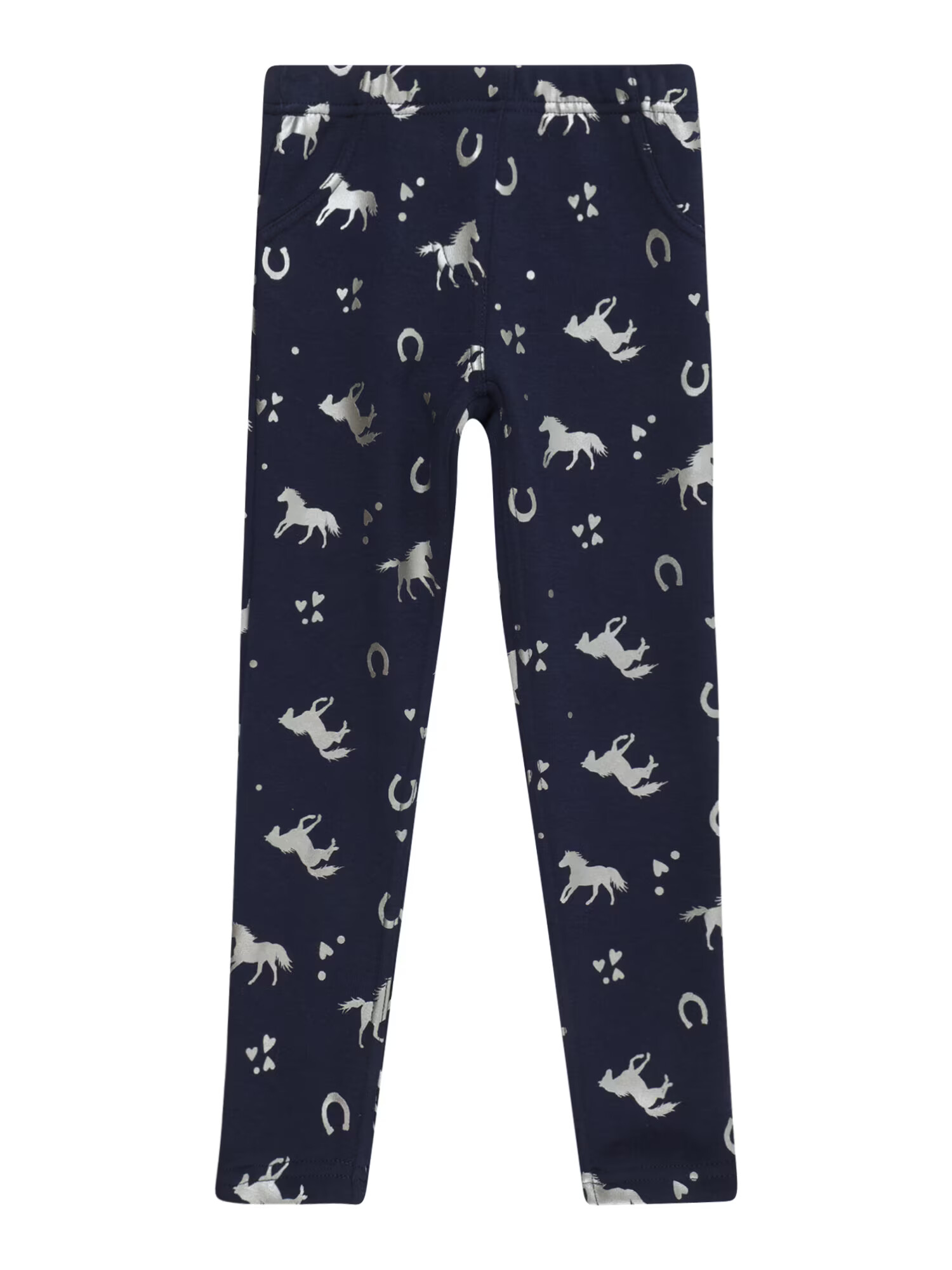 SALT AND PEPPER Leggings 'Horses' bleumarin / argintiu - Pled.ro