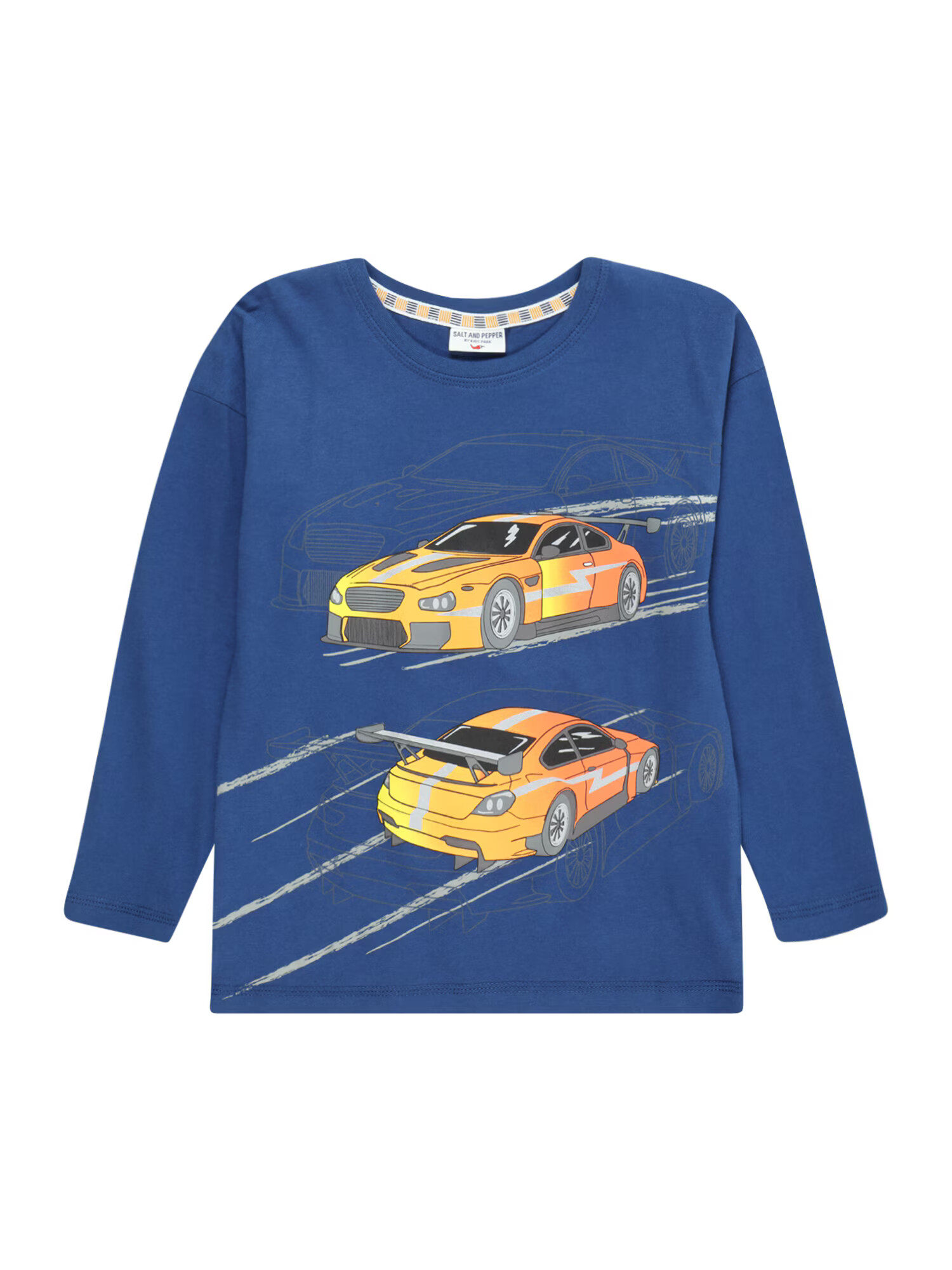 SALT AND PEPPER Tricou 'Speed Cars' albastru / galben / portocaliu / negru - Pled.ro